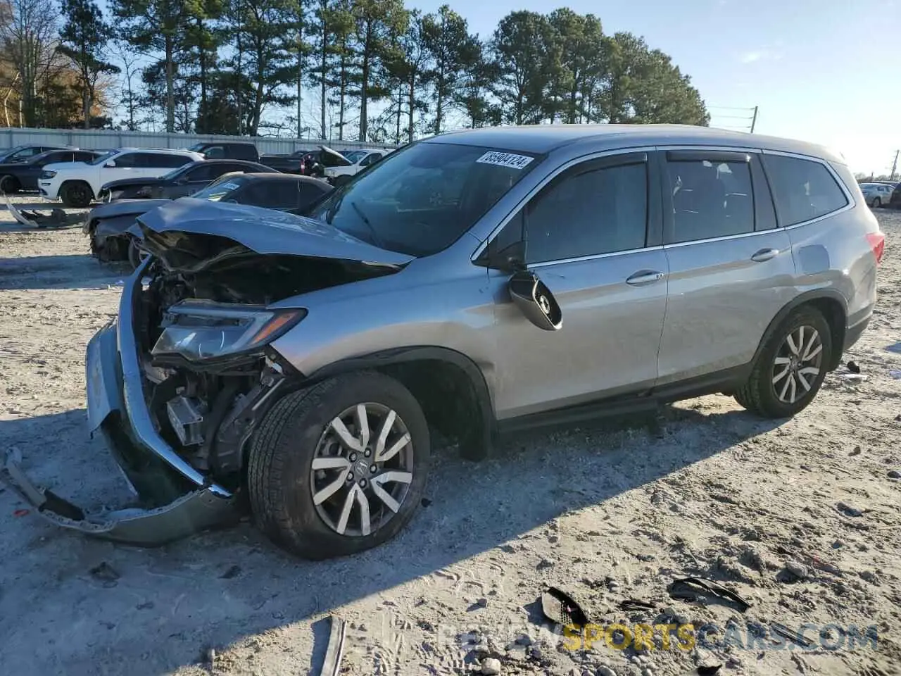 1 Photograph of a damaged car 5FNYF5H38LB027059 HONDA PILOT 2020