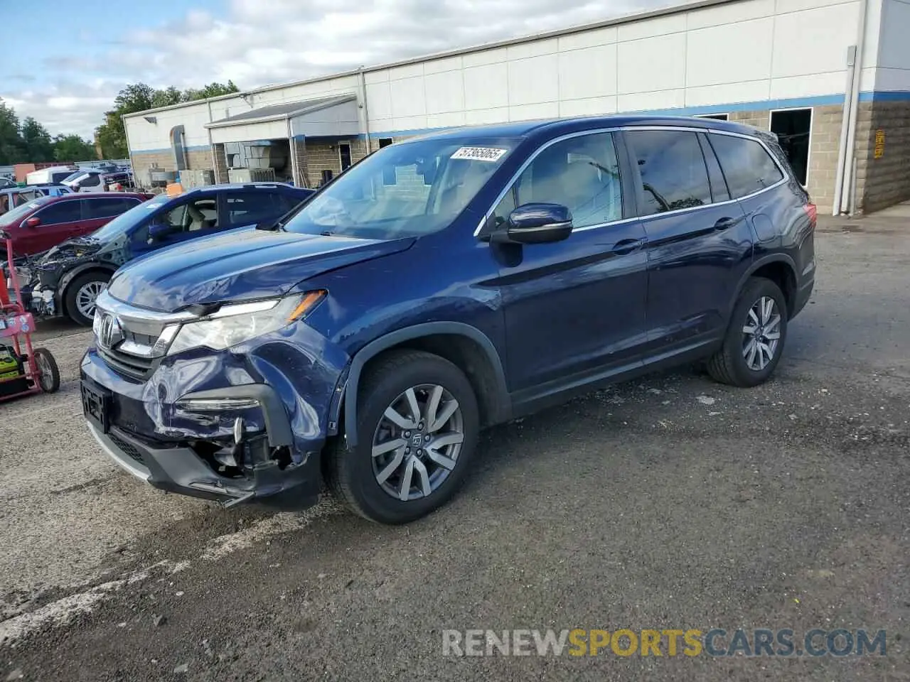 1 Photograph of a damaged car 5FNYF5H39LB016023 HONDA PILOT 2020