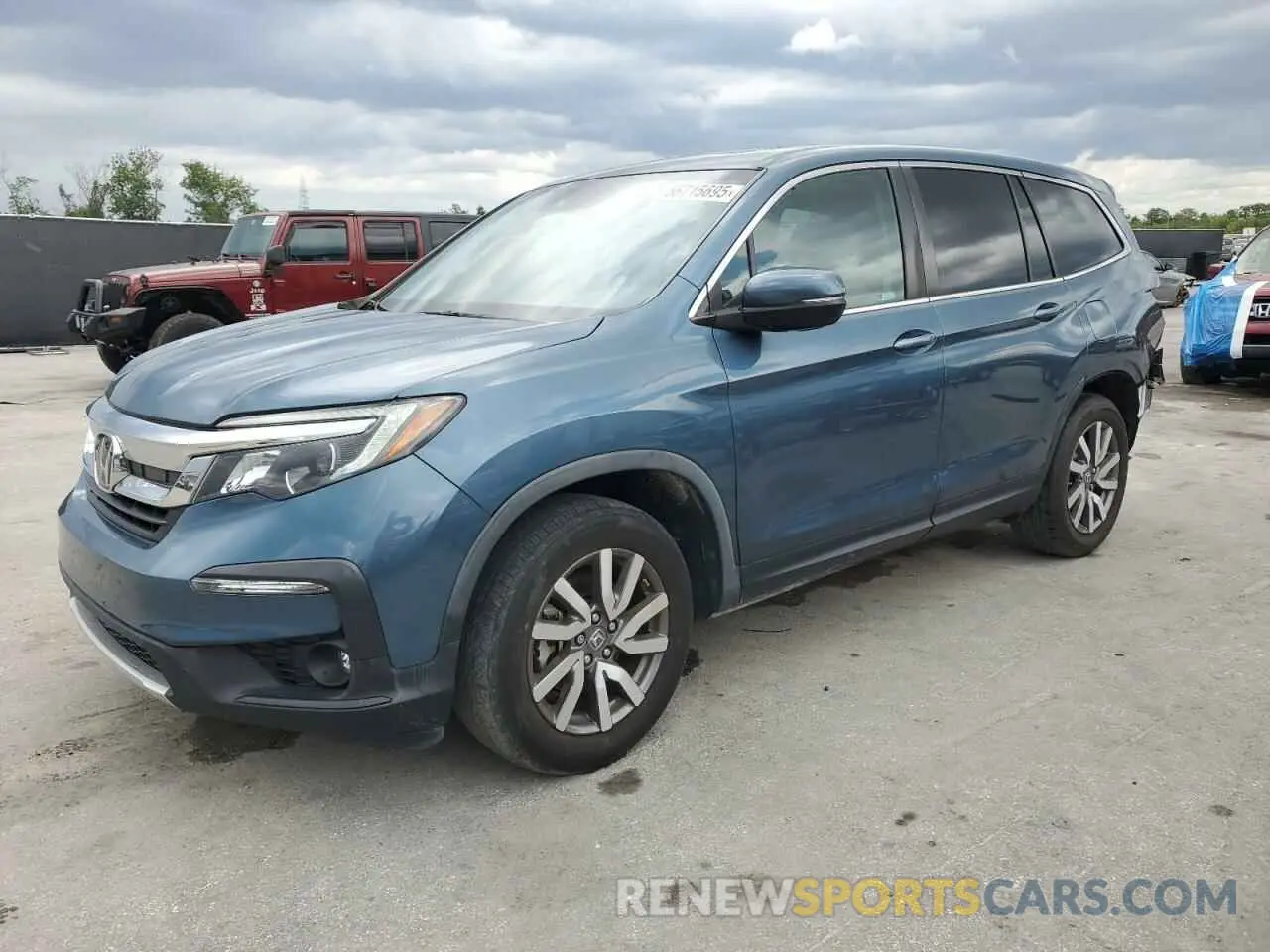 1 Photograph of a damaged car 5FNYF5H50LB010936 HONDA PILOT 2020