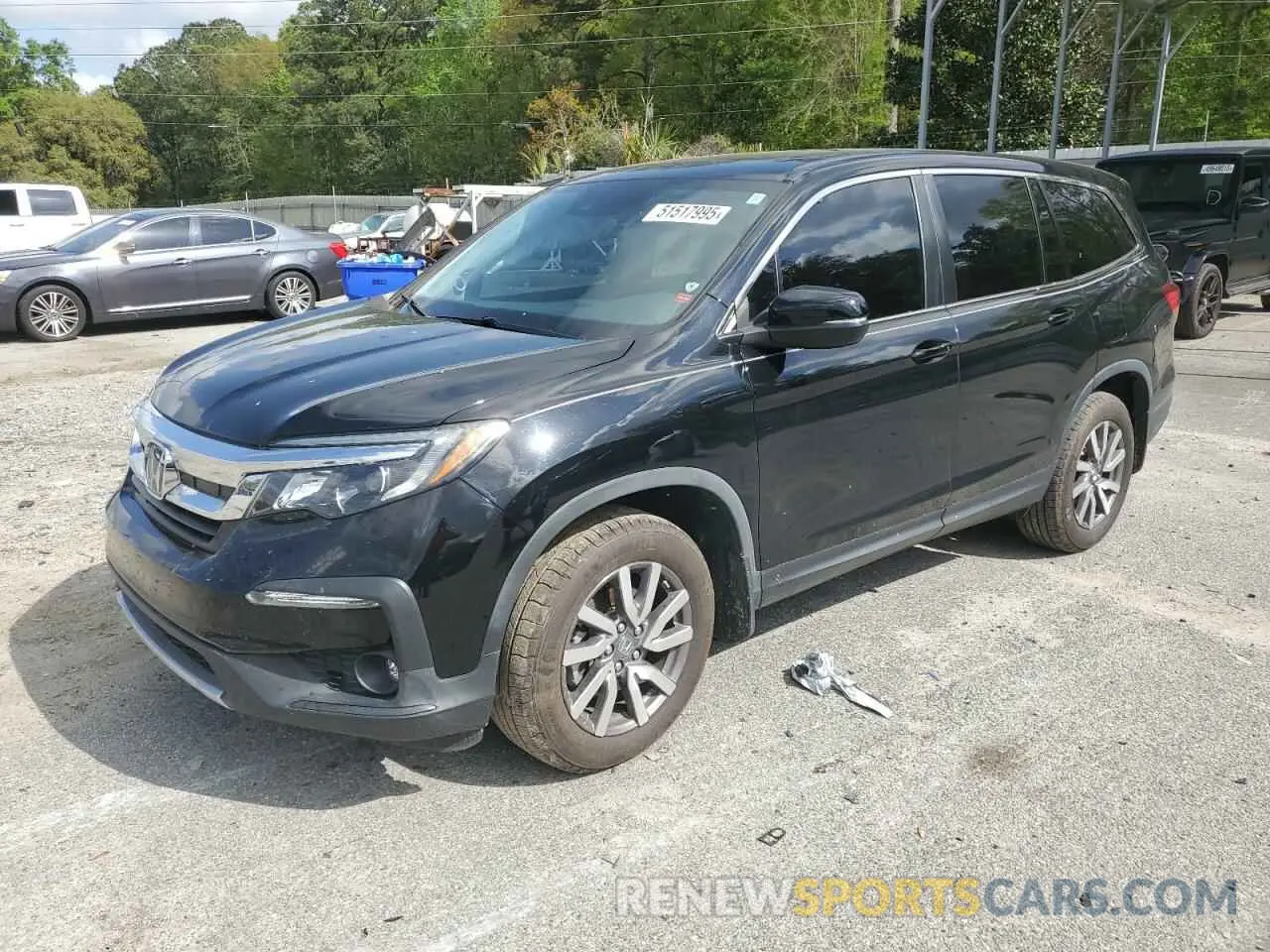 1 Photograph of a damaged car 5FNYF5H59LB020798 HONDA PILOT 2020