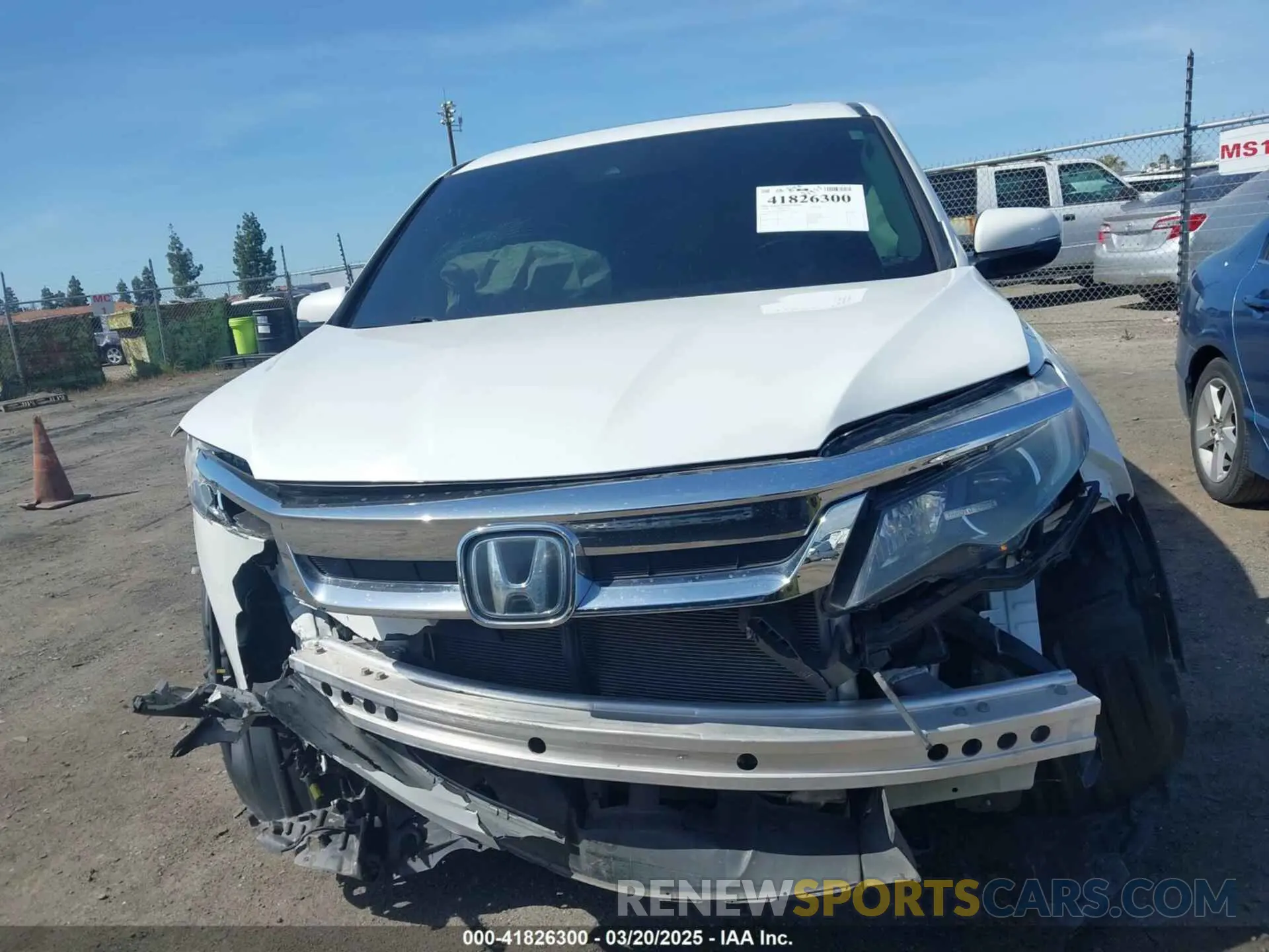 13 Photograph of a damaged car 5FNYF5H59LB027265 HONDA PILOT 2020