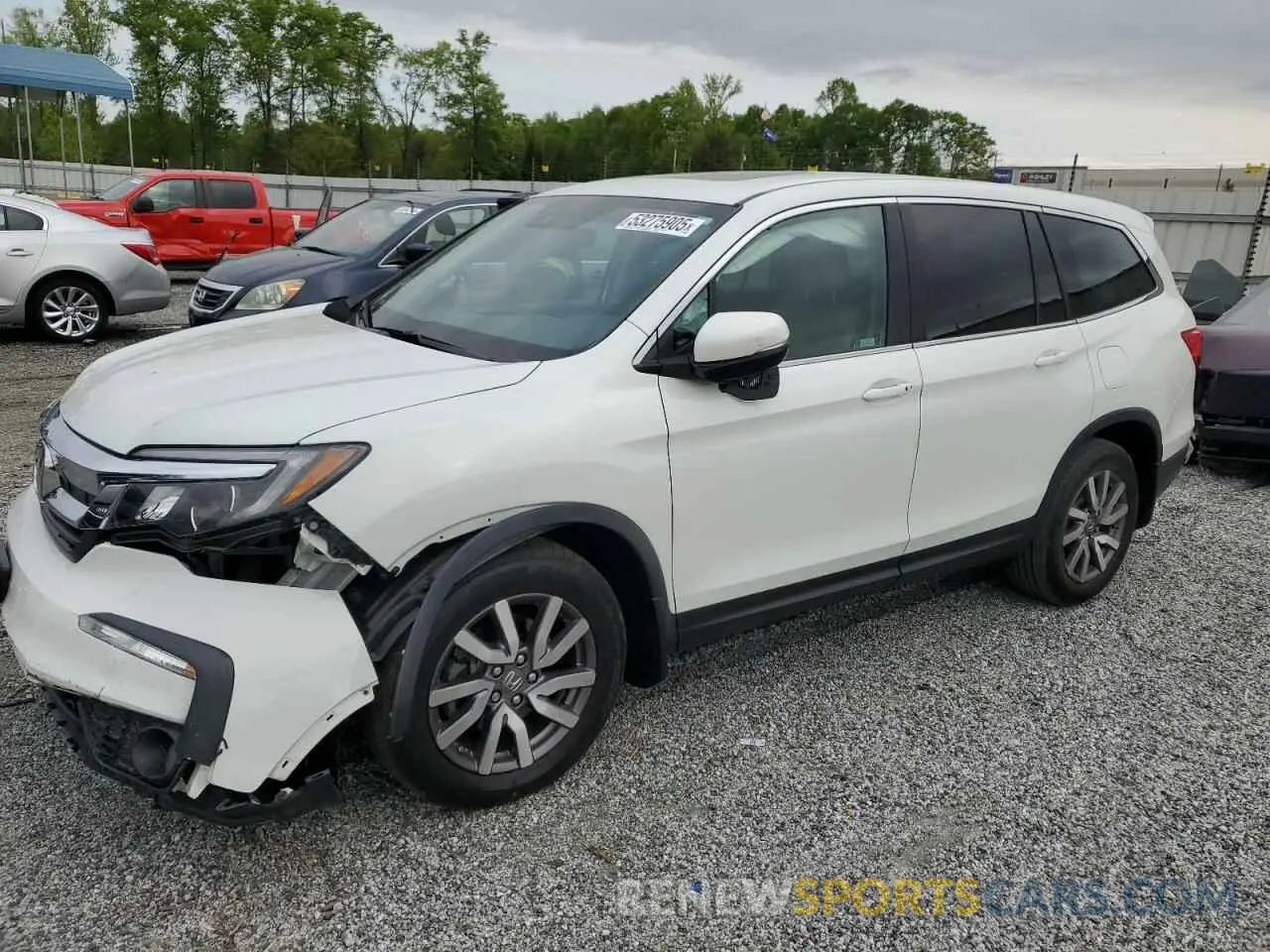 1 Photograph of a damaged car 5FNYF5H5XLB025072 HONDA PILOT 2020