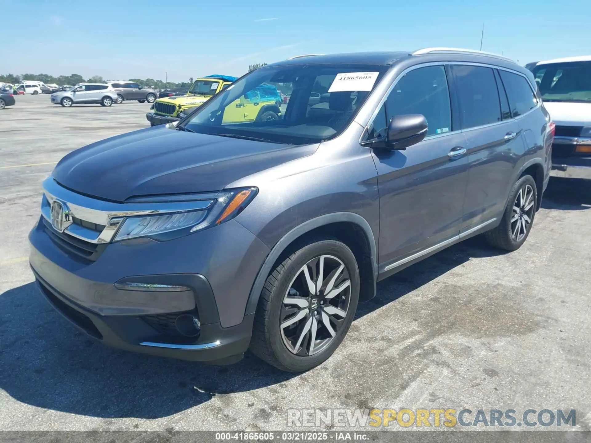 2 Photograph of a damaged car 5FNYF5H90LB000801 HONDA PILOT 2020