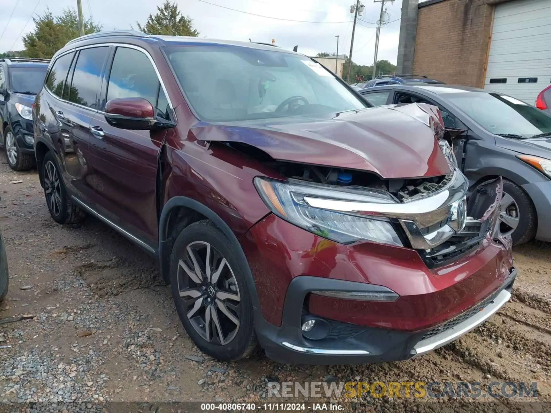 1 Photograph of a damaged car 5FNYF5H94LB012062 HONDA PILOT 2020