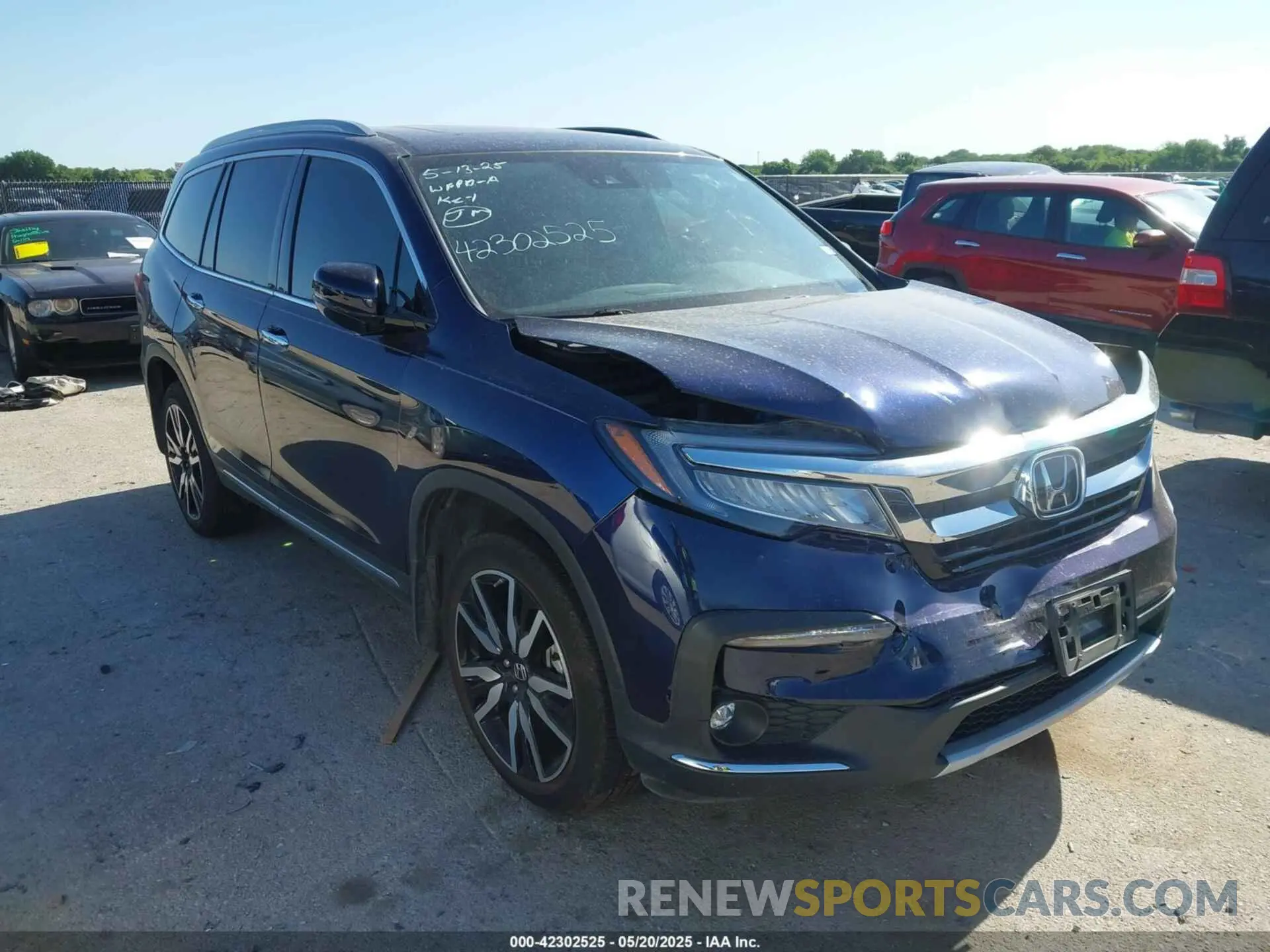 1 Photograph of a damaged car 5FNYF6H02LB054348 HONDA PILOT 2020