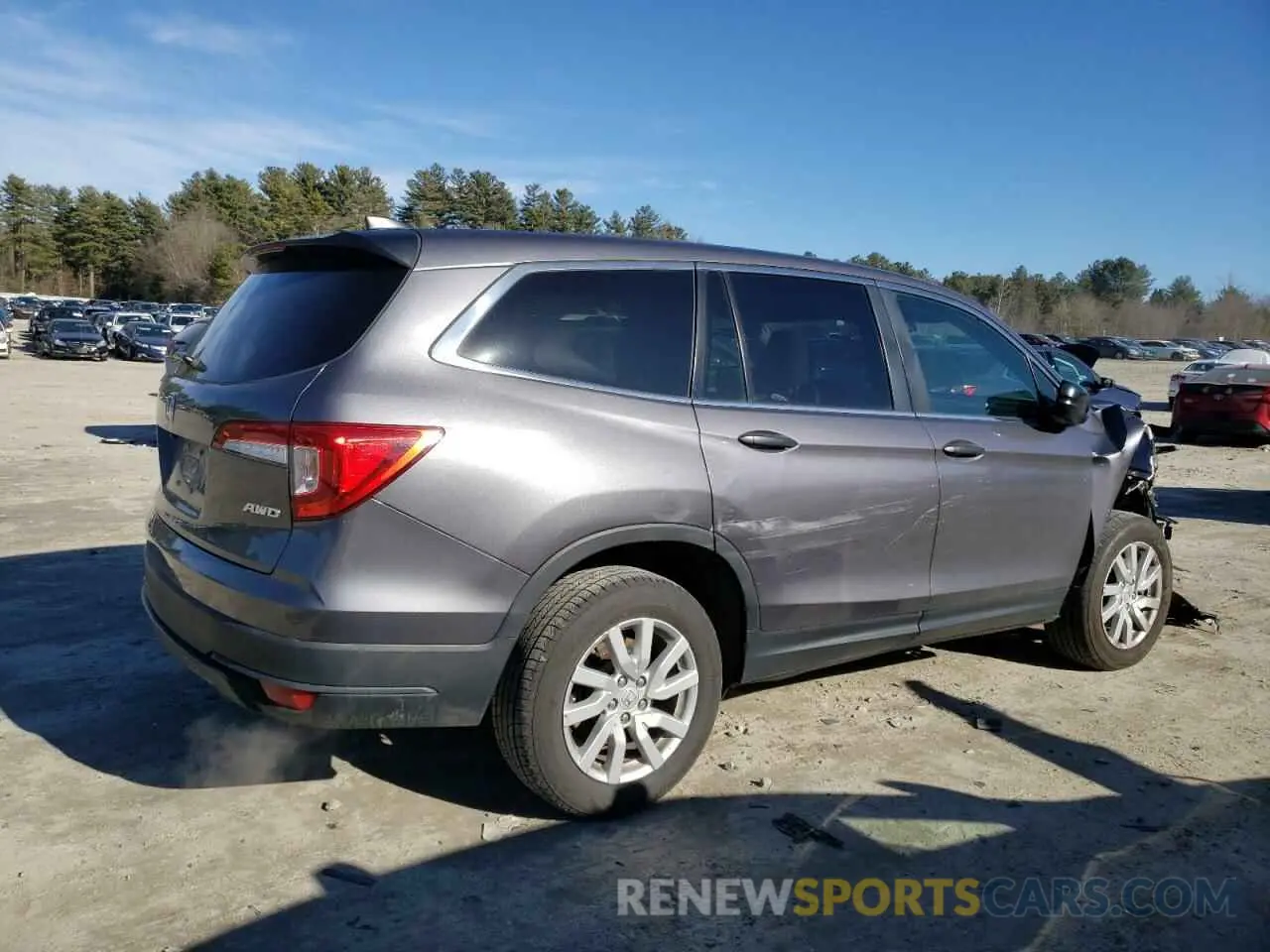 3 Photograph of a damaged car 5FNYF6H12LB011881 HONDA PILOT 2020