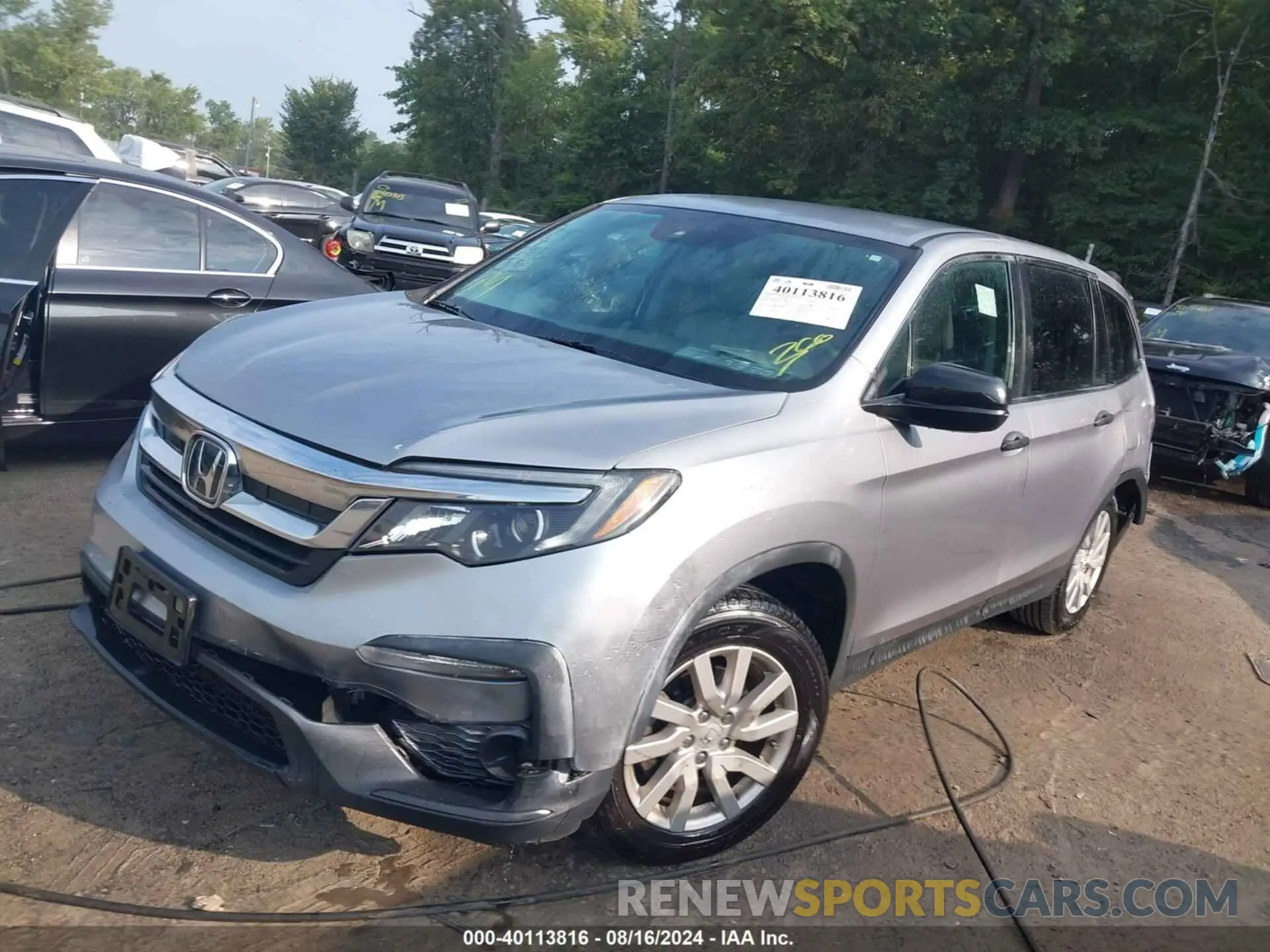 2 Photograph of a damaged car 5FNYF6H18LB028586 HONDA PILOT 2020