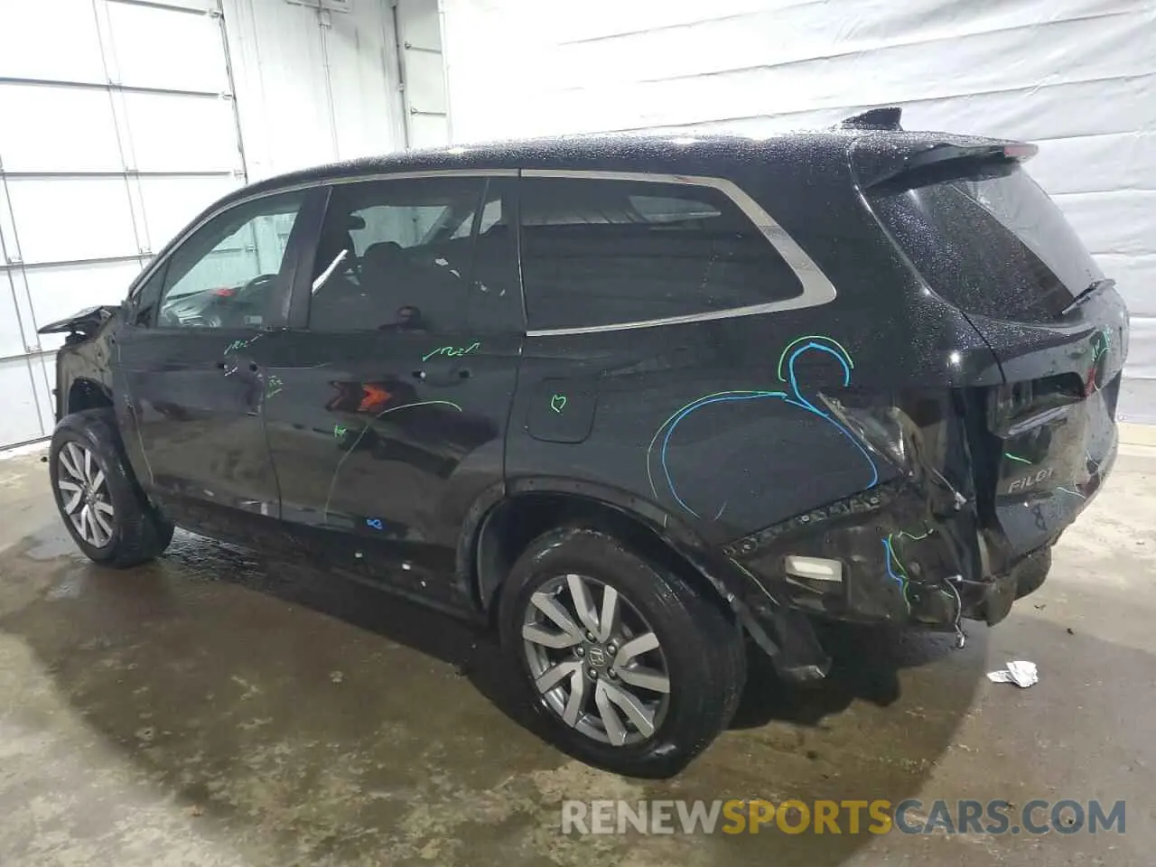 2 Photograph of a damaged car 5FNYF6H31LB045537 HONDA PILOT 2020