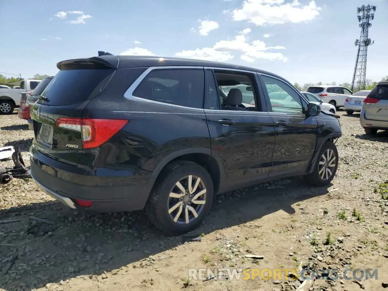 3 Photograph of a damaged car 5FNYF6H31LB056859 HONDA PILOT 2020