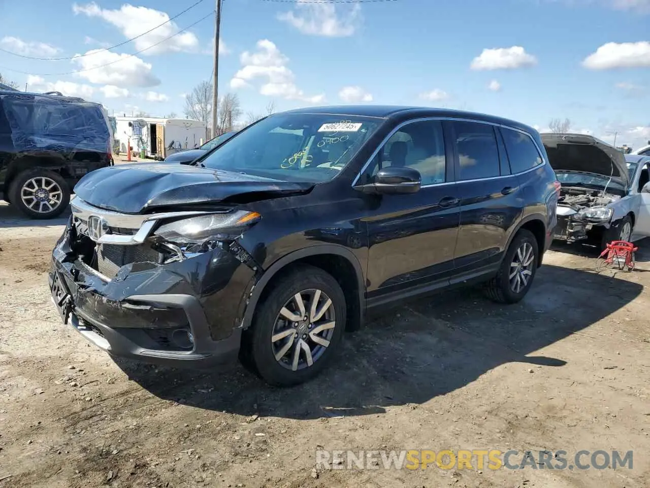 1 Photograph of a damaged car 5FNYF6H34LB040400 HONDA PILOT 2020