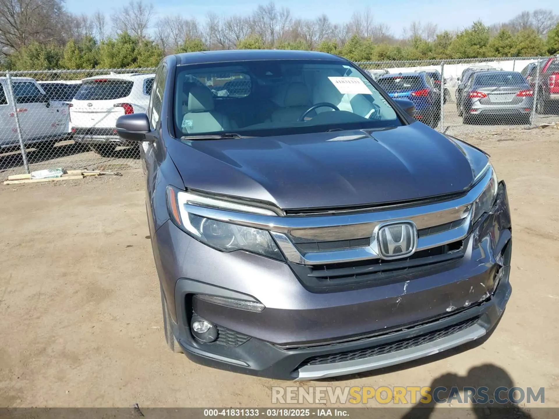 1 Photograph of a damaged car 5FNYF6H52LB039456 HONDA PILOT 2020