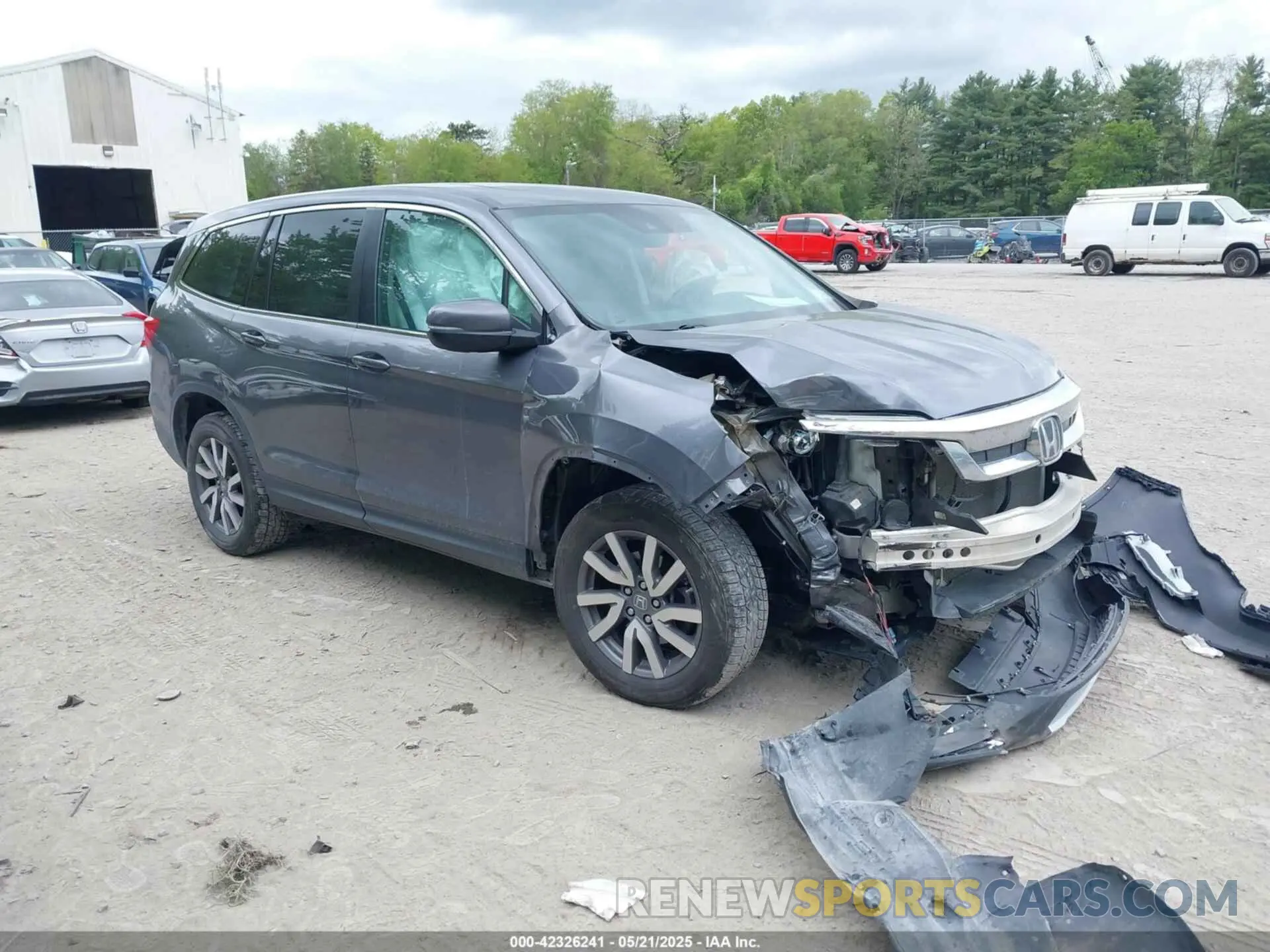 1 Photograph of a damaged car 5FNYF6H56LB044126 HONDA PILOT 2020