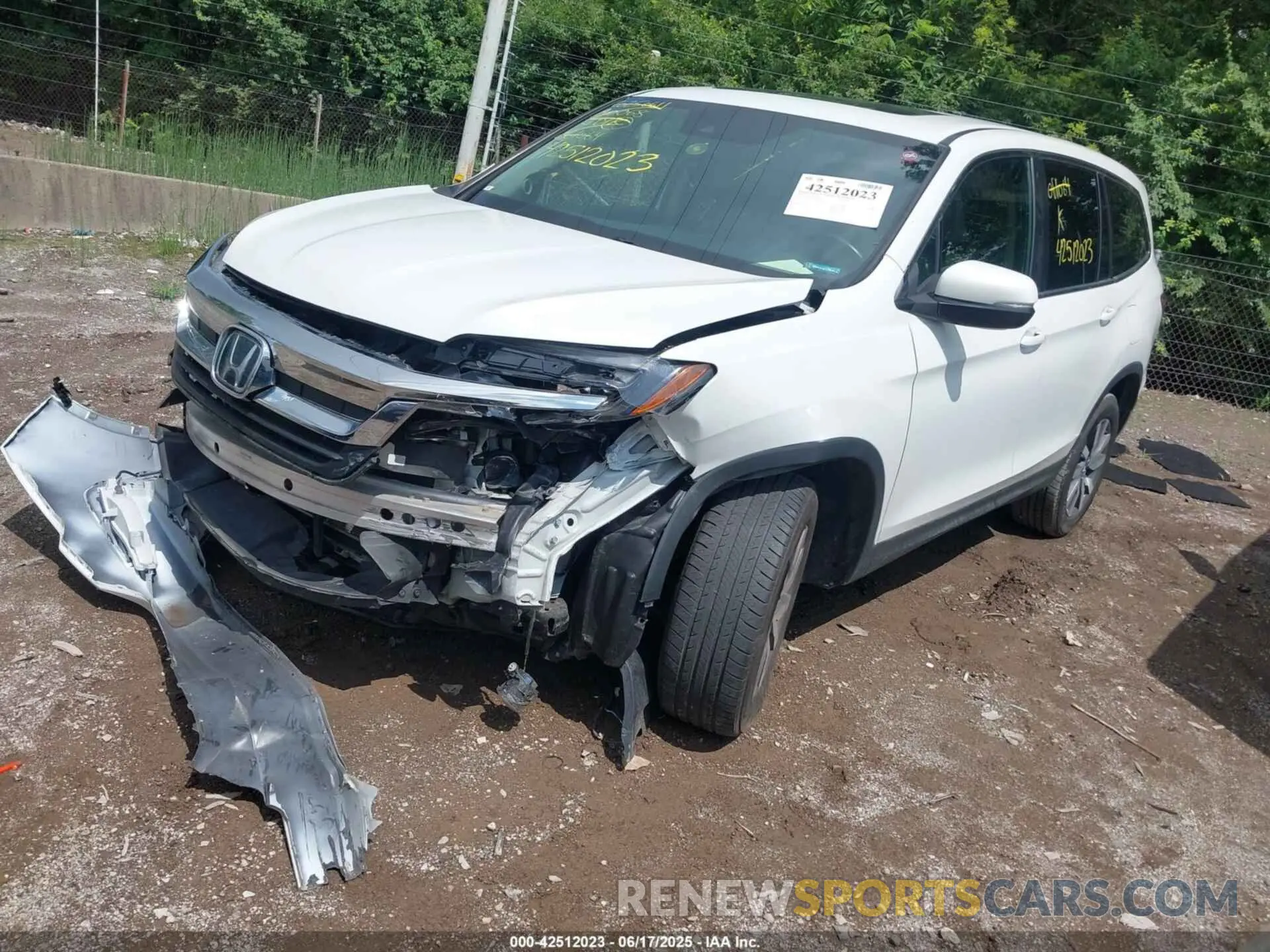 2 Photograph of a damaged car 5FNYF6H57LB061064 HONDA PILOT 2020
