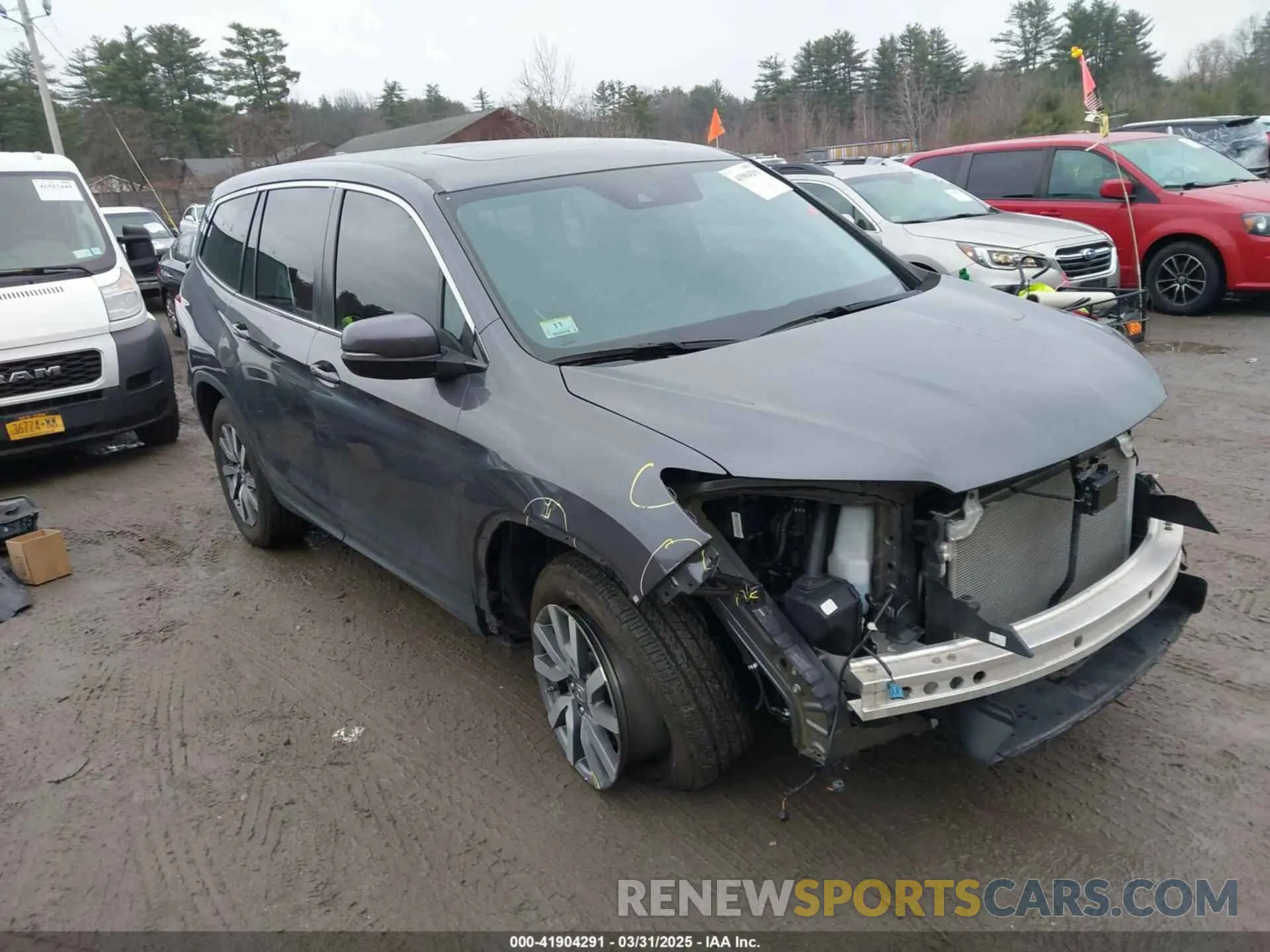 1 Photograph of a damaged car 5FNYF6H59LB047246 HONDA PILOT 2020