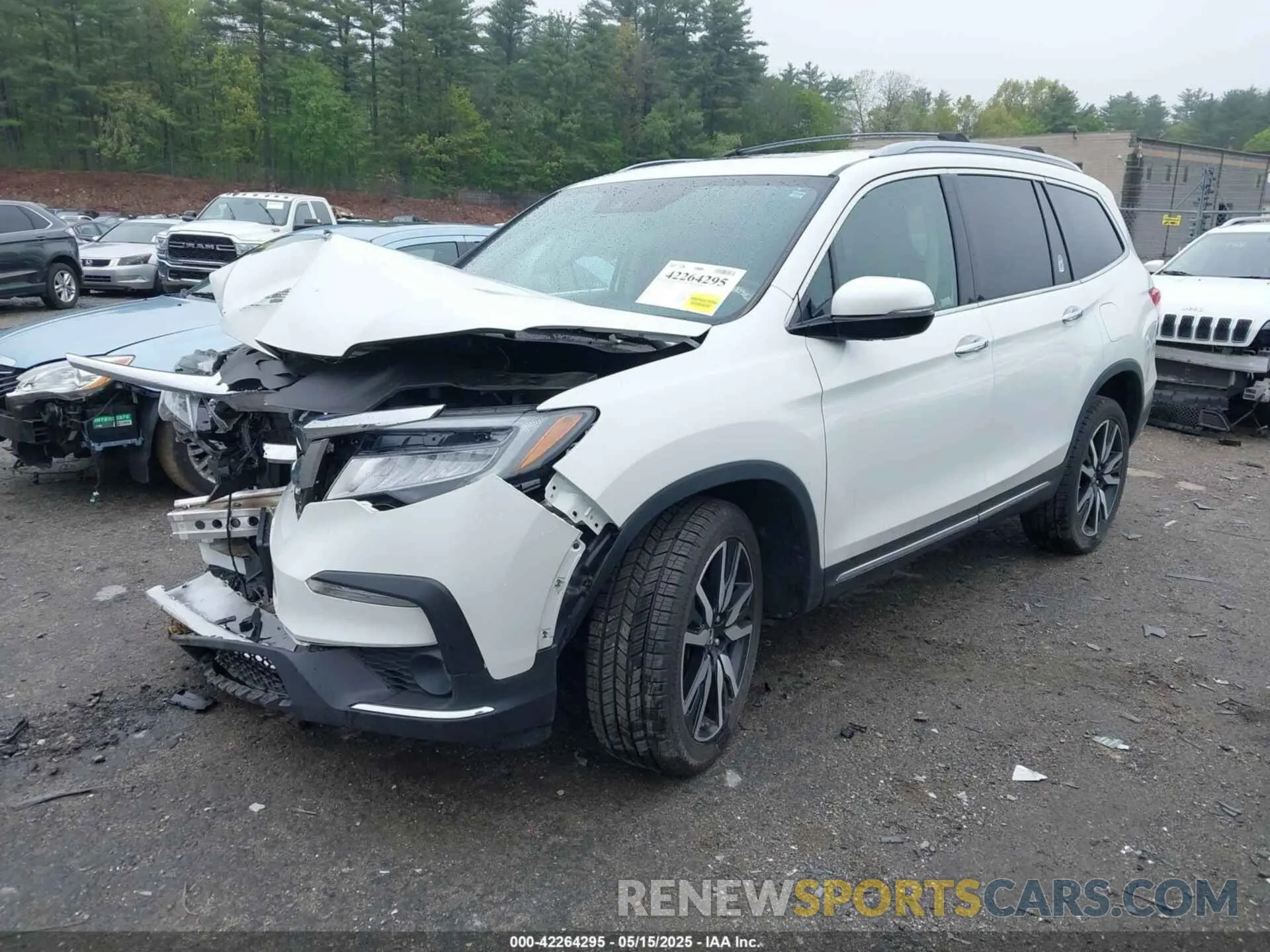 2 Photograph of a damaged car 5FNYF6H91LB006144 HONDA PILOT 2020