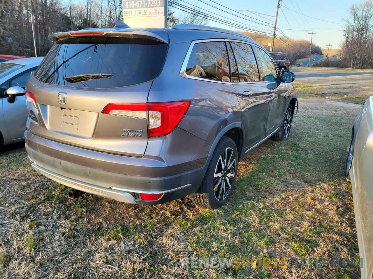 4 Photograph of a damaged car 5FNYF6H93LB022913 HONDA PILOT 2020