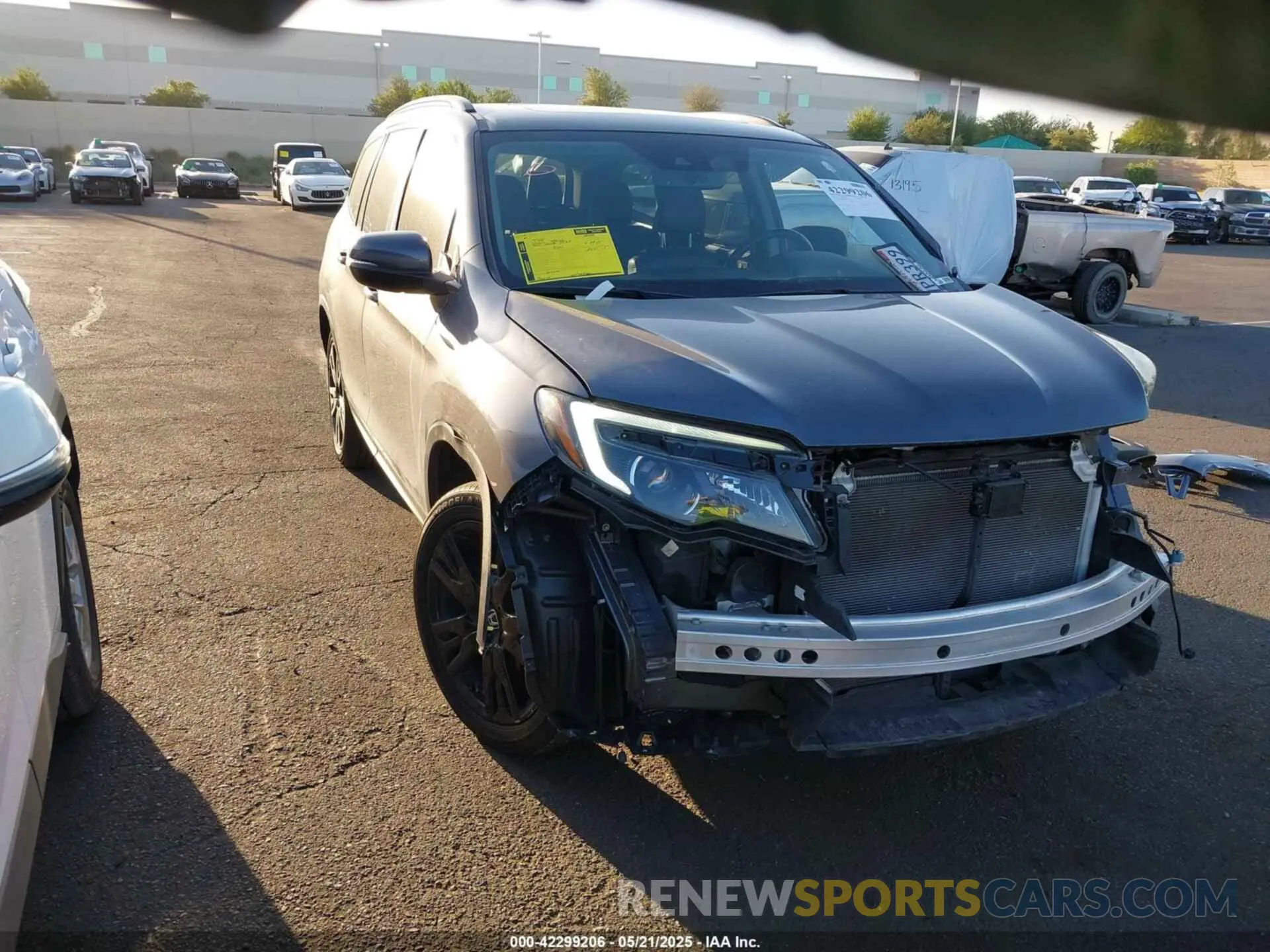 1 Photograph of a damaged car 5FNYF5H20MB017389 HONDA PILOT 2021