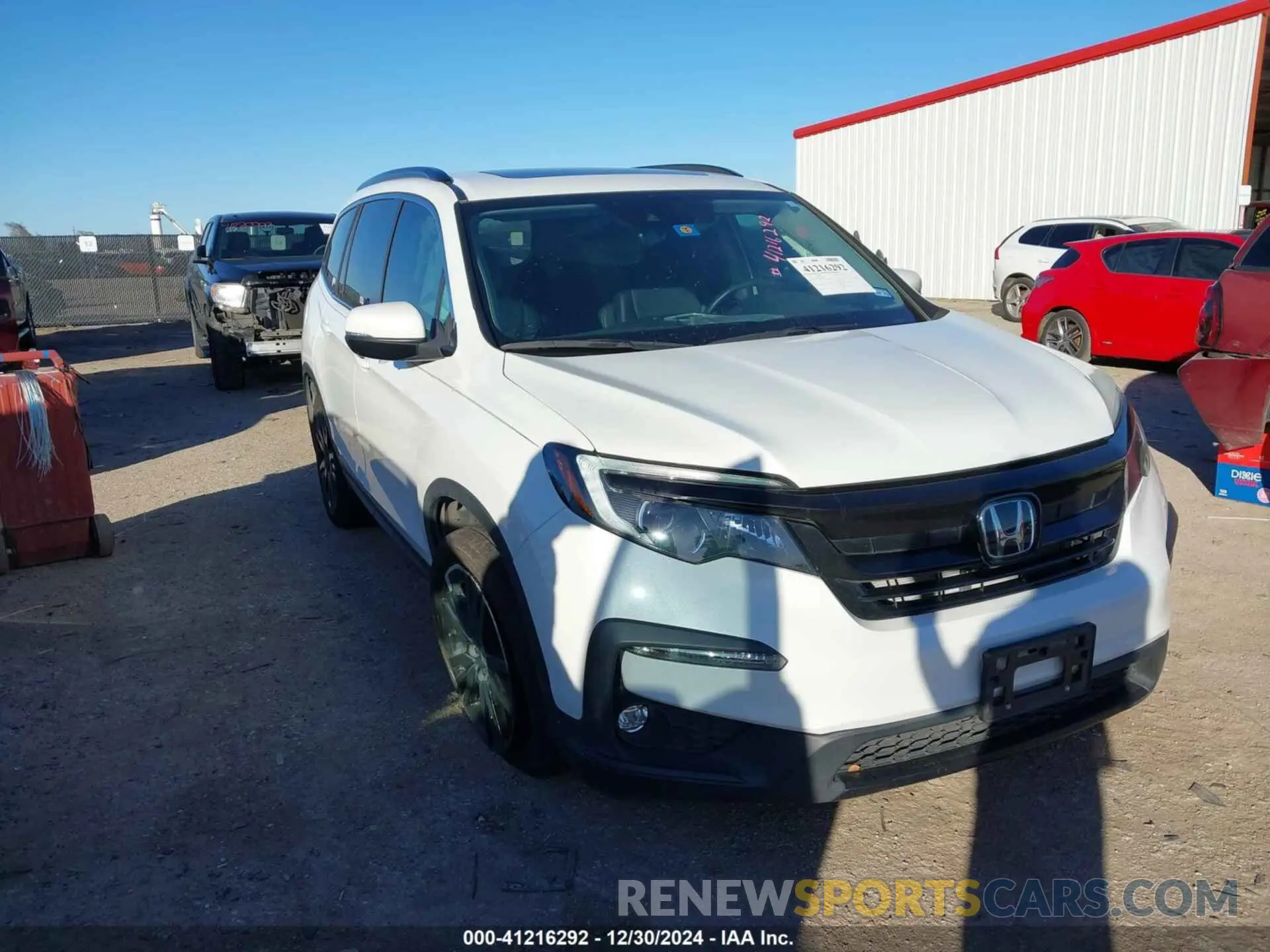 1 Photograph of a damaged car 5FNYF5H20MB045001 HONDA PILOT 2021