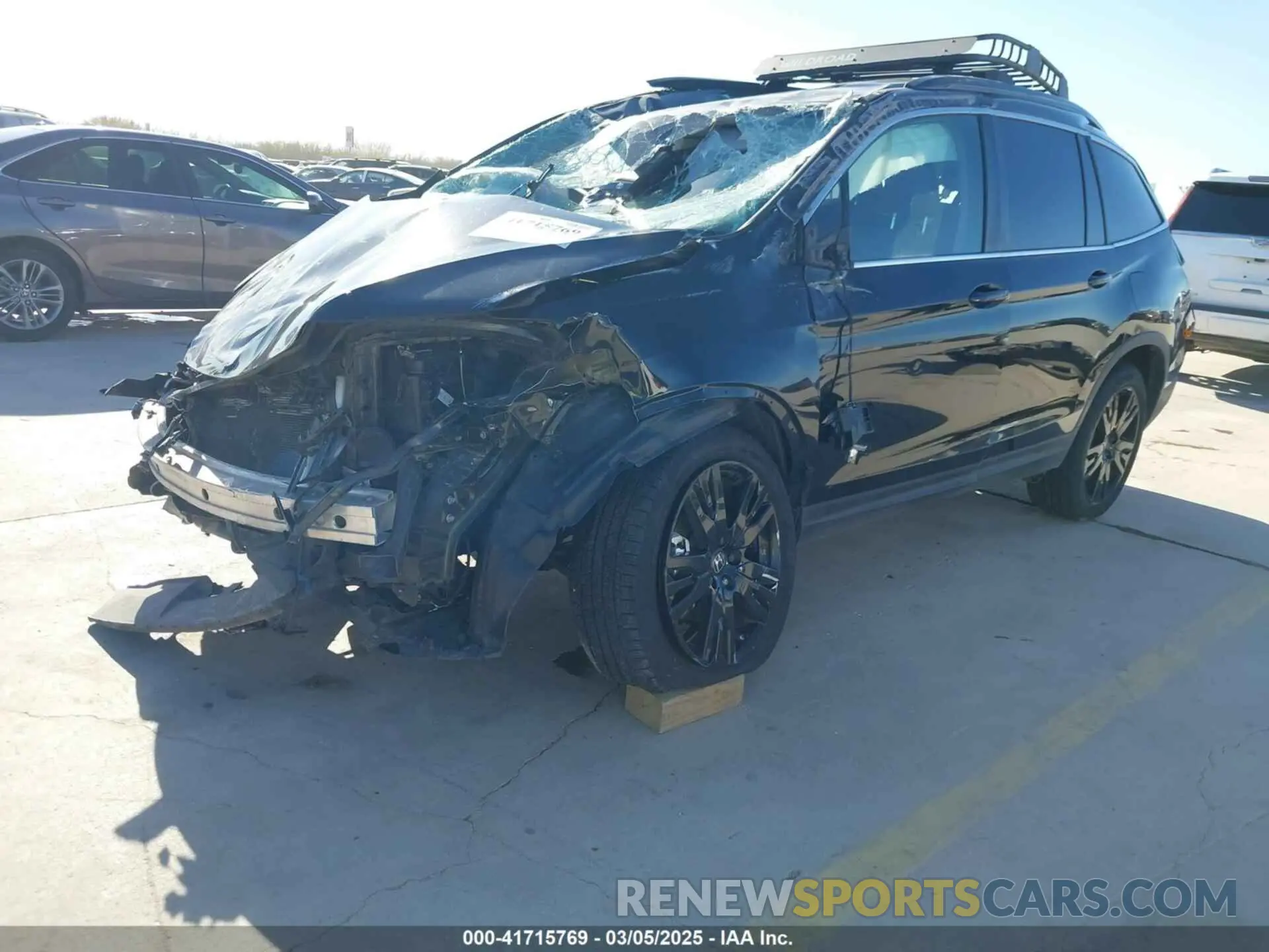 2 Photograph of a damaged car 5FNYF5H22MB022187 HONDA PILOT 2021