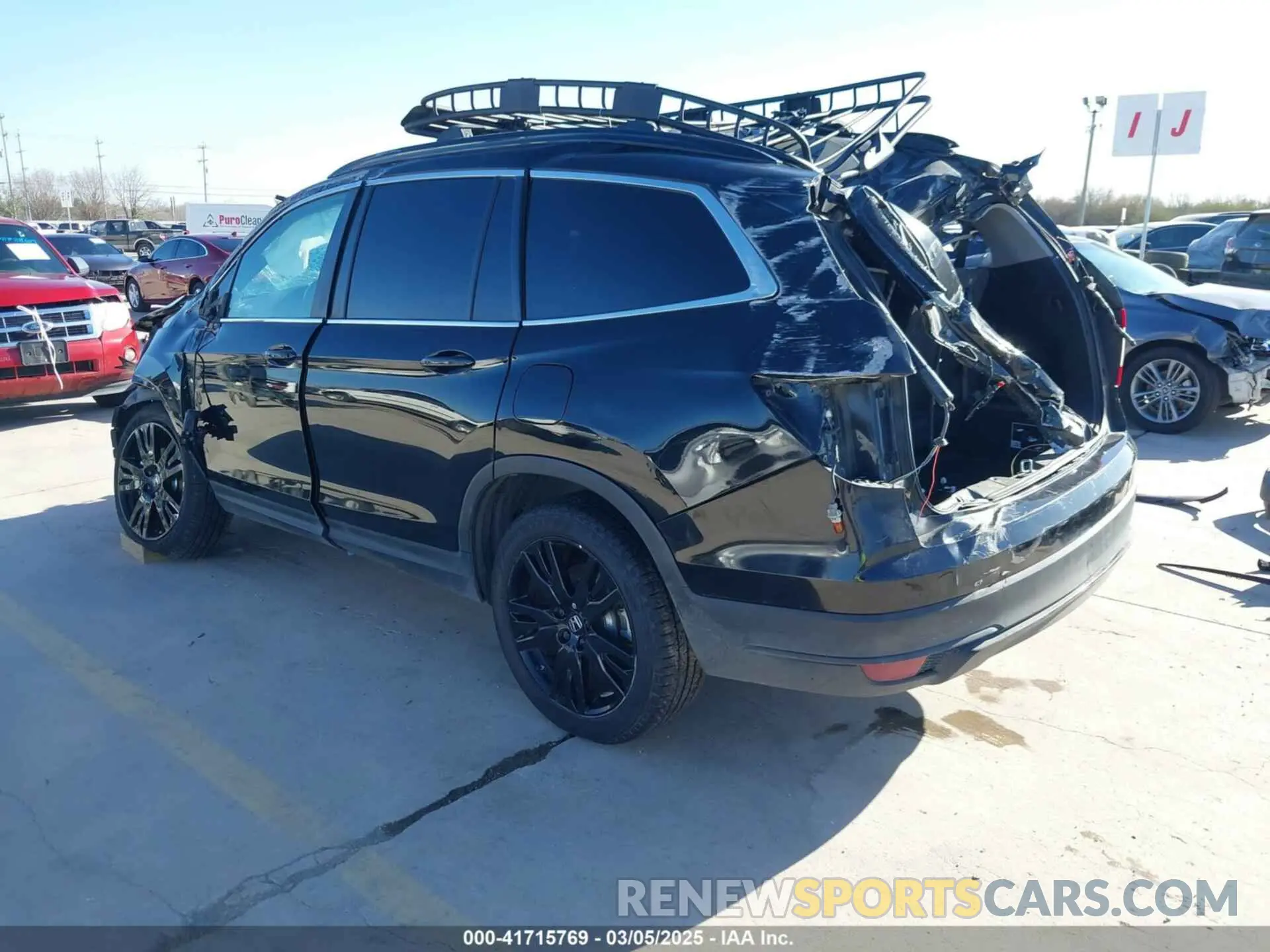 3 Photograph of a damaged car 5FNYF5H22MB022187 HONDA PILOT 2021