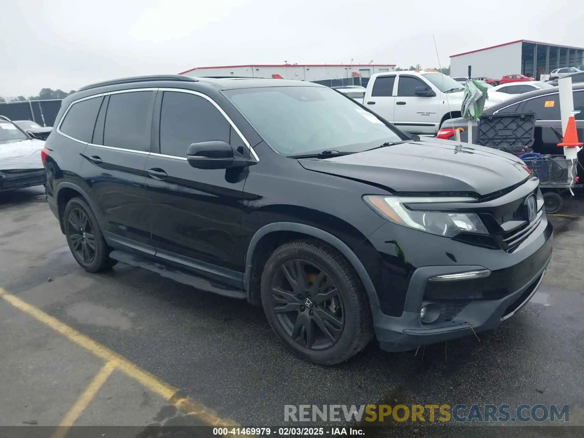 1 Photograph of a damaged car 5FNYF5H24MB032073 HONDA PILOT 2021