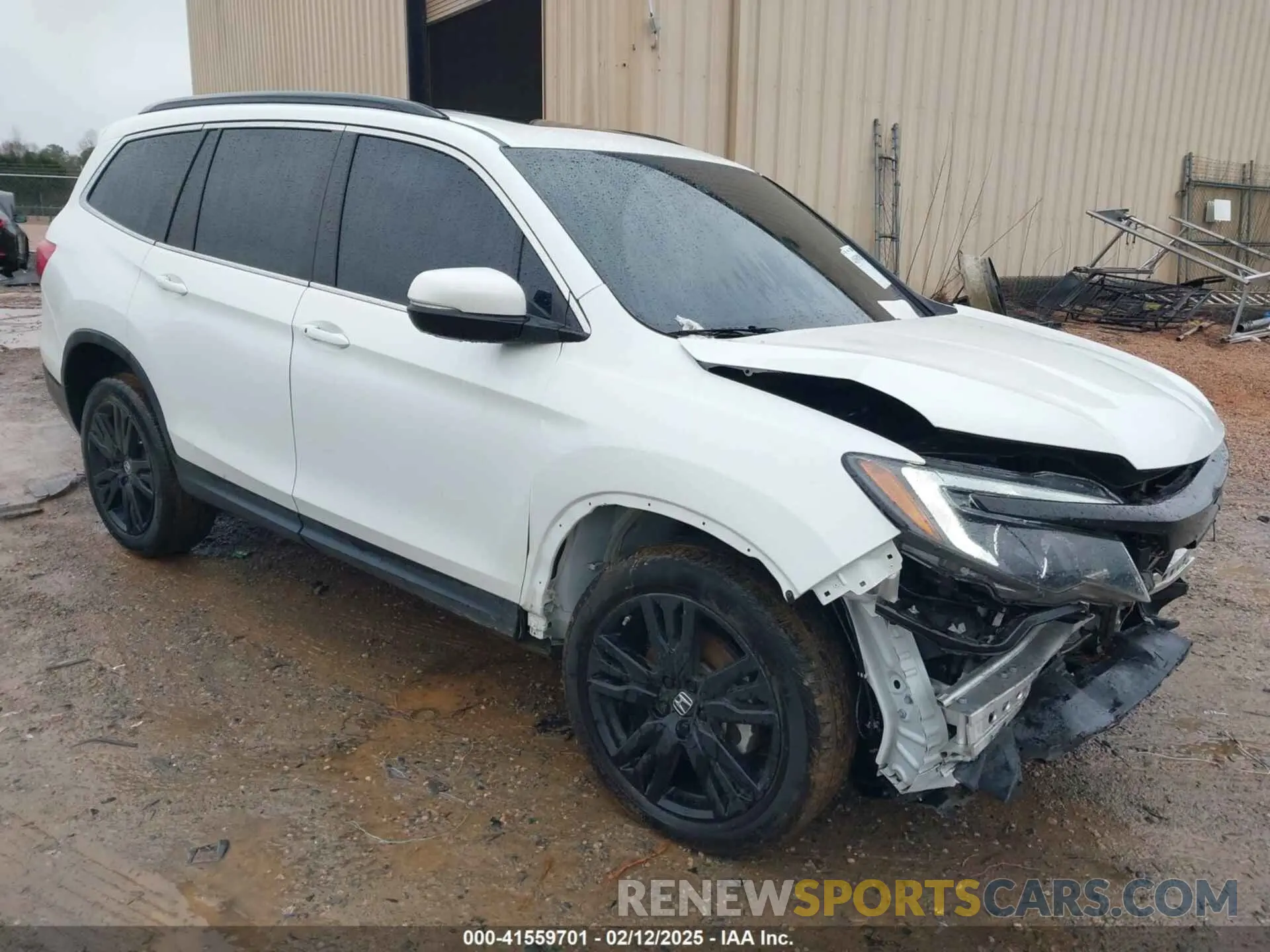 1 Photograph of a damaged car 5FNYF5H25MB028579 HONDA PILOT 2021