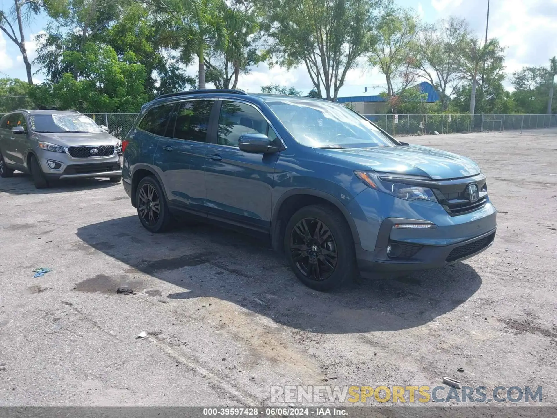 1 Photograph of a damaged car 5FNYF5H25MB041980 HONDA PILOT 2021