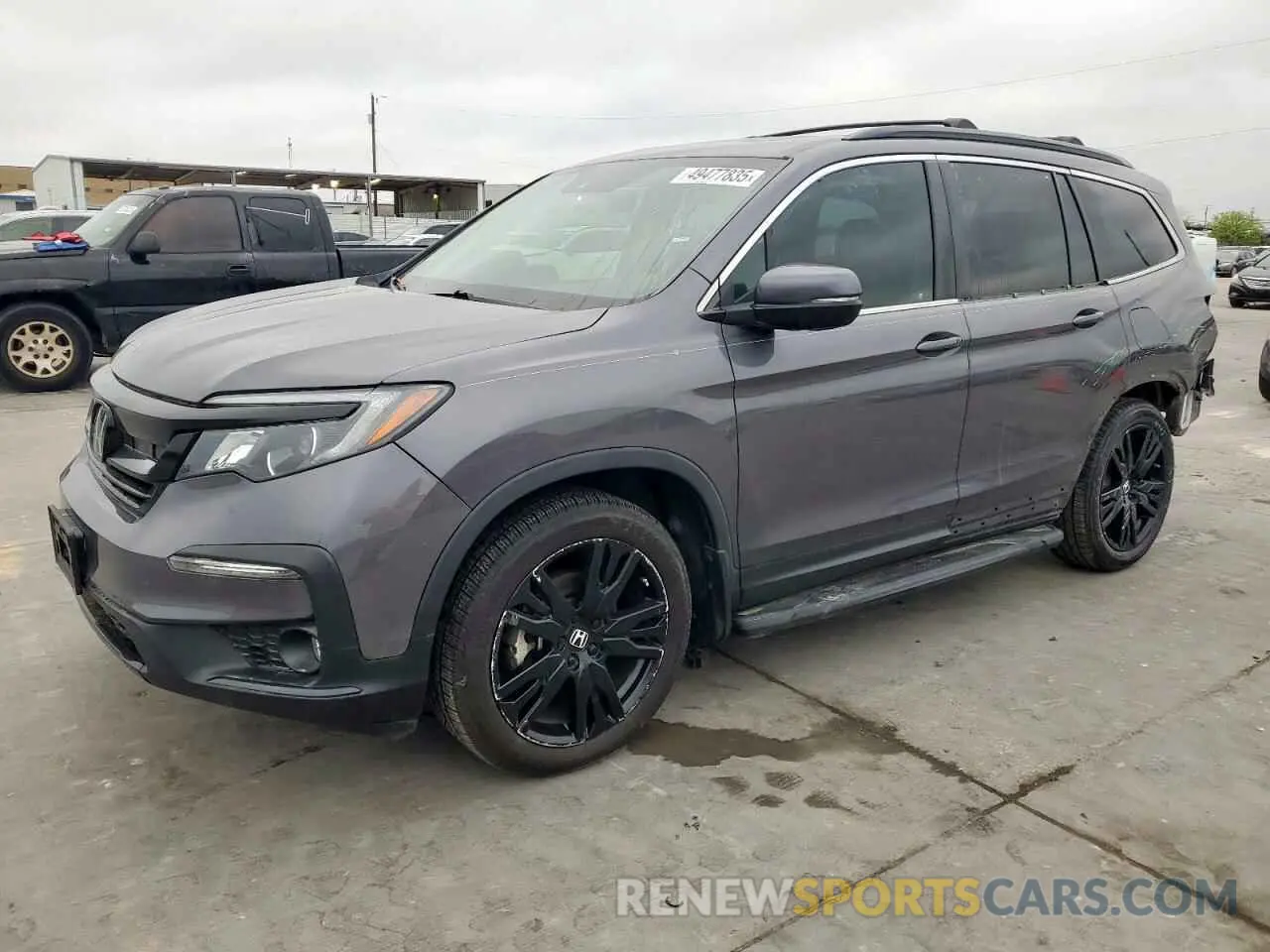 1 Photograph of a damaged car 5FNYF5H25MB047648 HONDA PILOT 2021