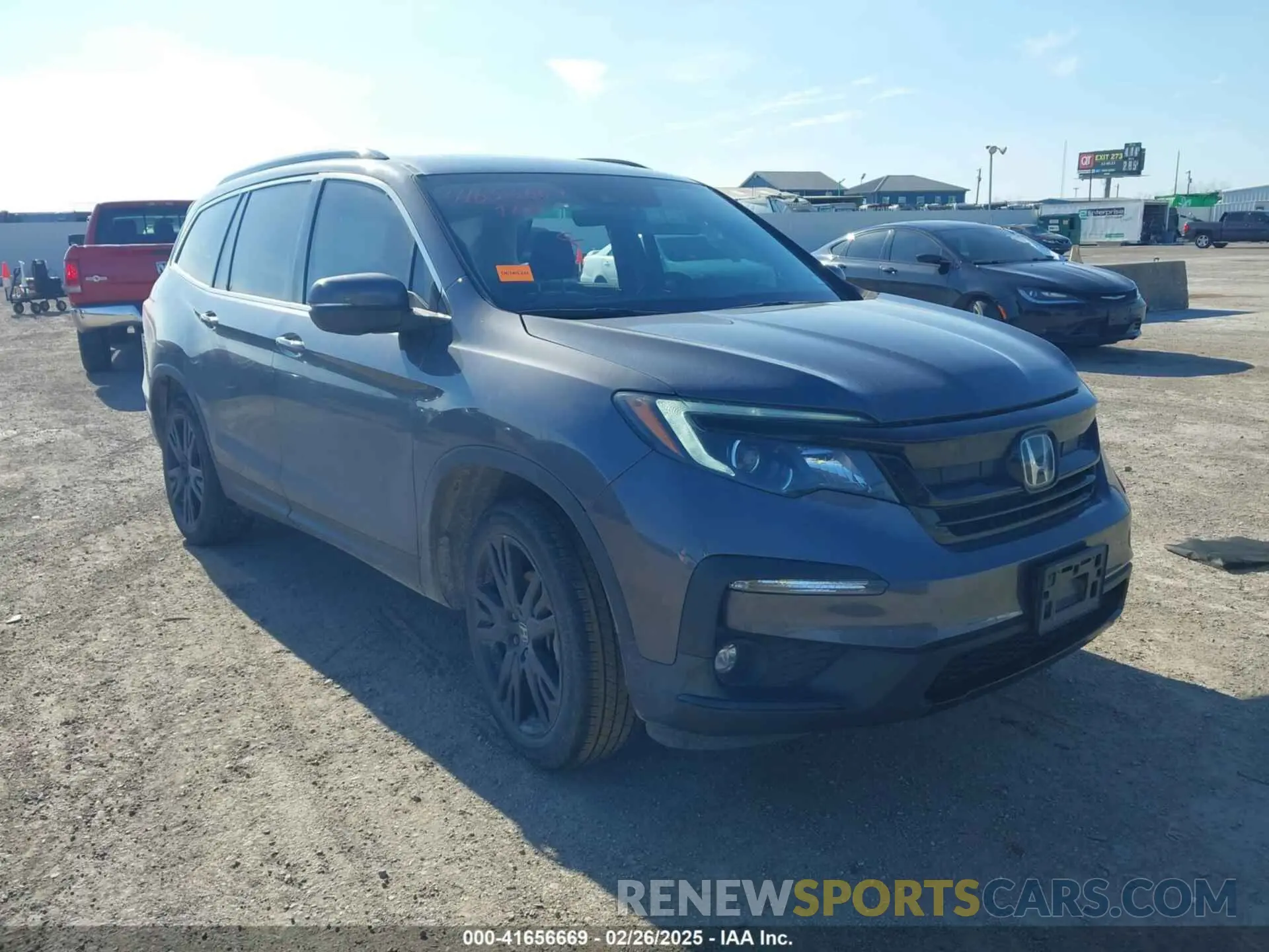 1 Photograph of a damaged car 5FNYF5H27MB040801 HONDA PILOT 2021