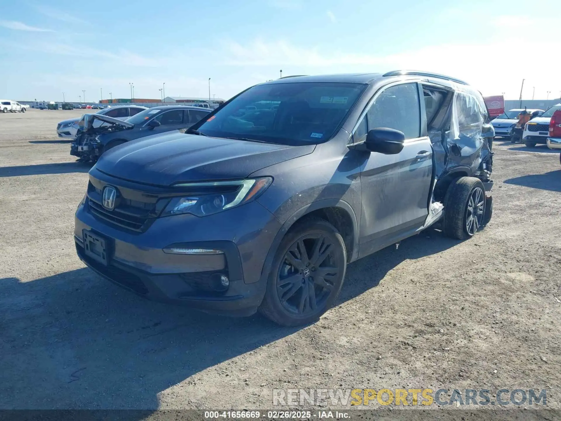 2 Photograph of a damaged car 5FNYF5H27MB040801 HONDA PILOT 2021