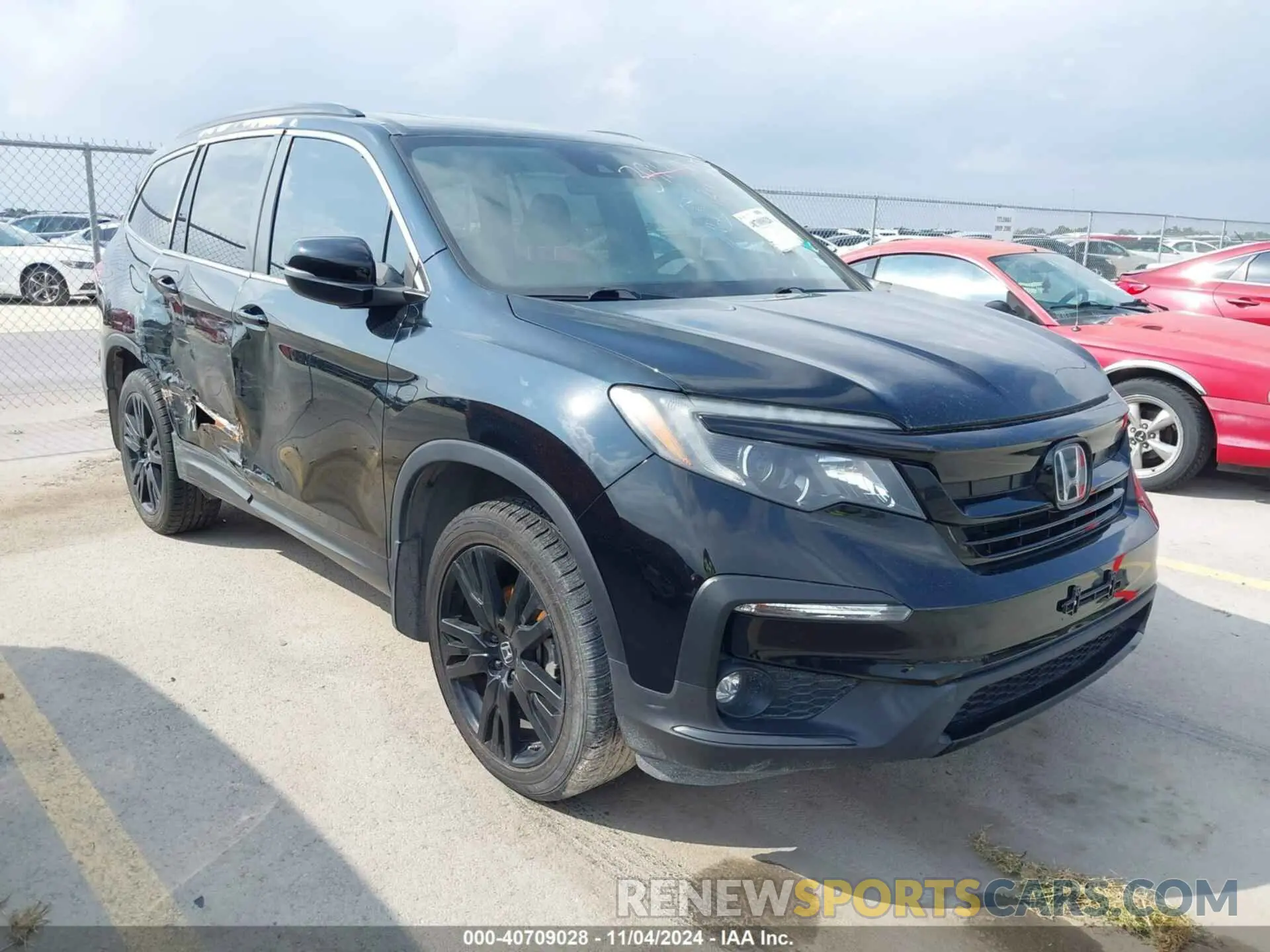 1 Photograph of a damaged car 5FNYF5H29MB003278 HONDA PILOT 2021