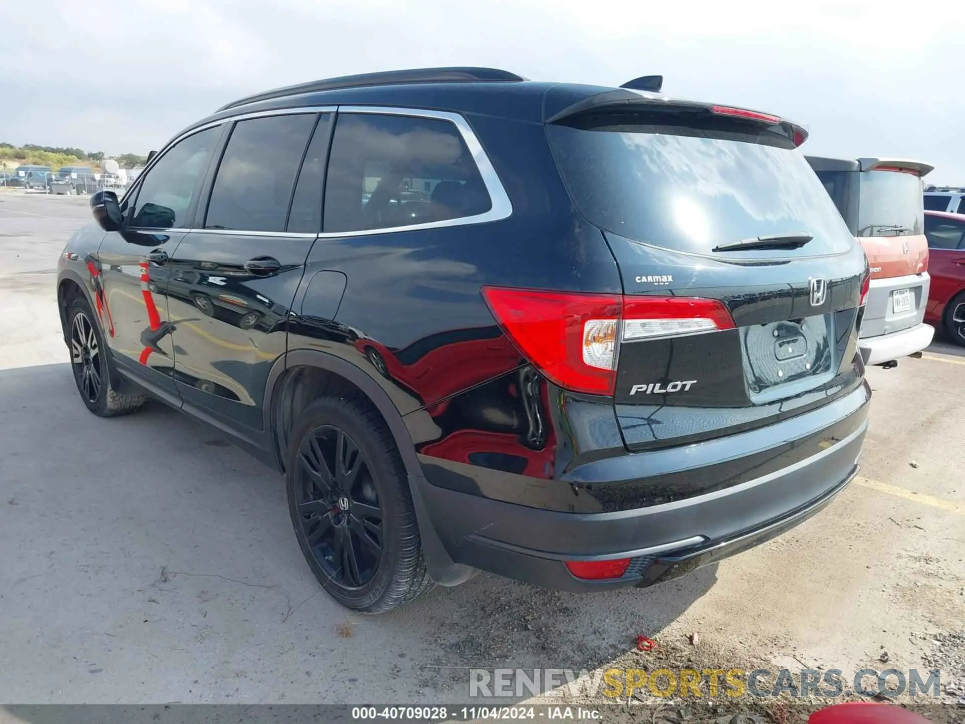 3 Photograph of a damaged car 5FNYF5H29MB003278 HONDA PILOT 2021