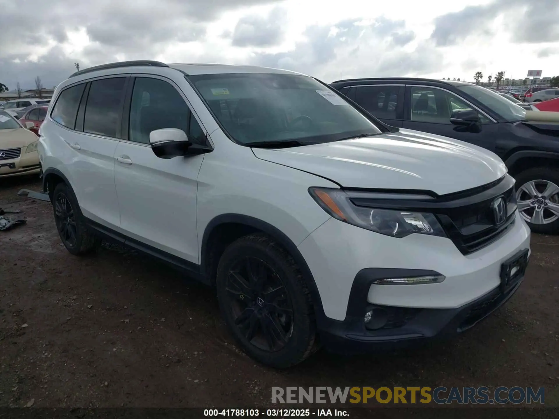 1 Photograph of a damaged car 5FNYF5H29MB044994 HONDA PILOT 2021