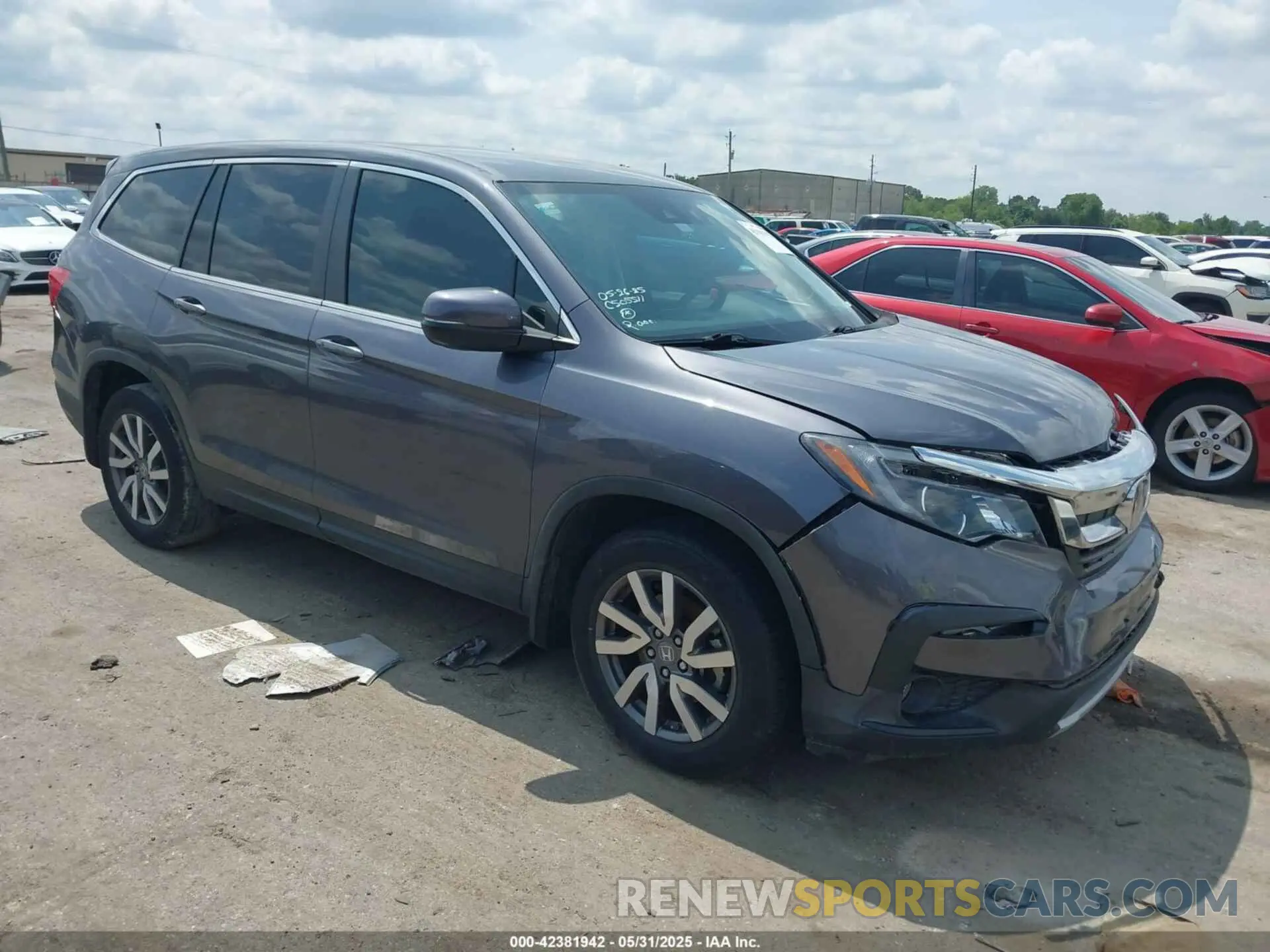 1 Photograph of a damaged car 5FNYF5H32MB033280 HONDA PILOT 2021