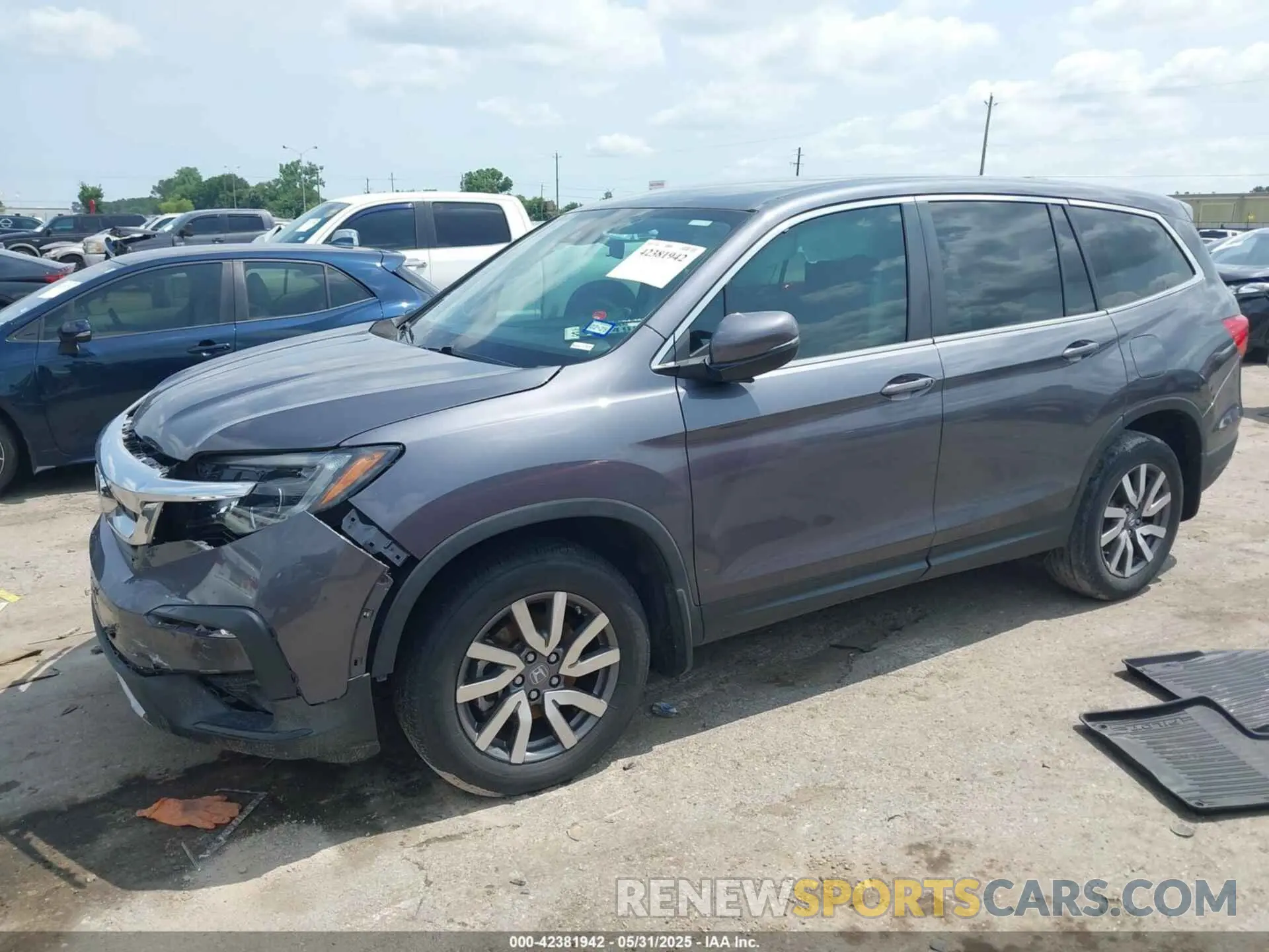 2 Photograph of a damaged car 5FNYF5H32MB033280 HONDA PILOT 2021