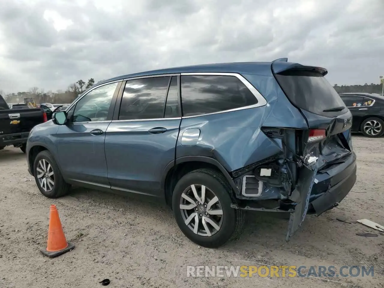 2 Photograph of a damaged car 5FNYF5H33MB047382 HONDA PILOT 2021
