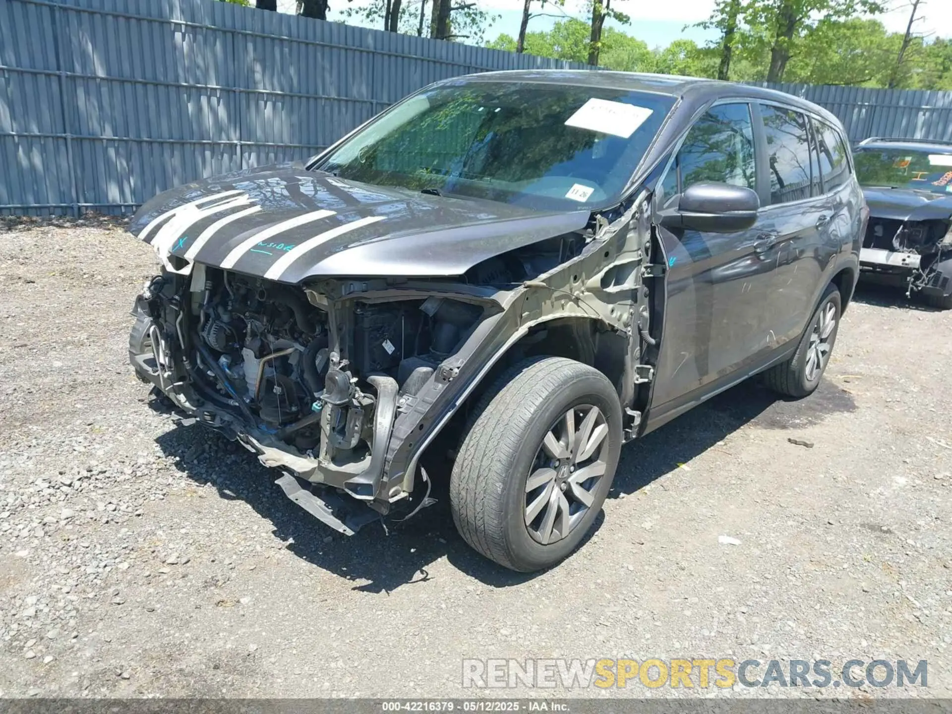 2 Photograph of a damaged car 5FNYF5H35MB013590 HONDA PILOT 2021