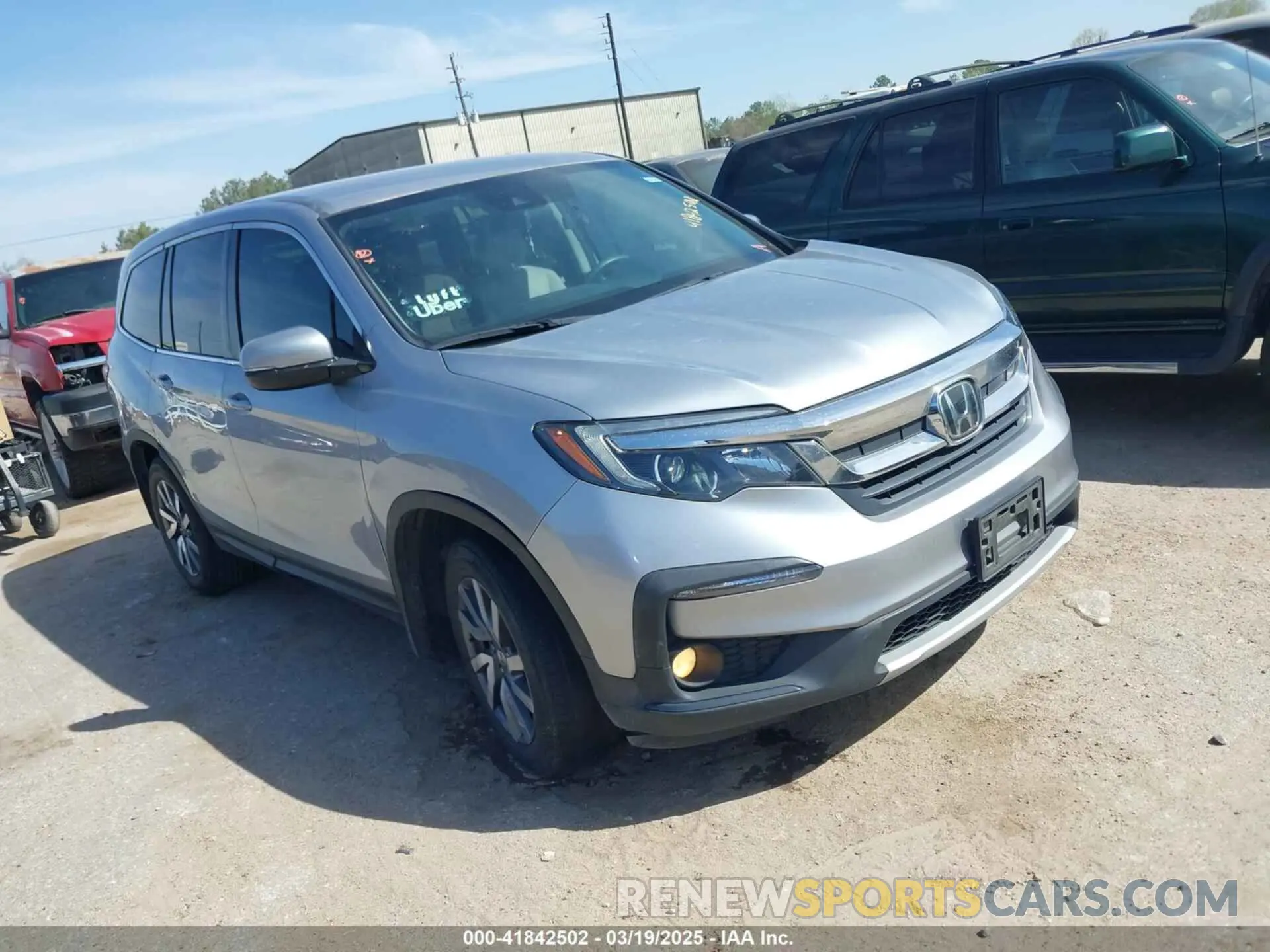 1 Photograph of a damaged car 5FNYF5H36MB003411 HONDA PILOT 2021