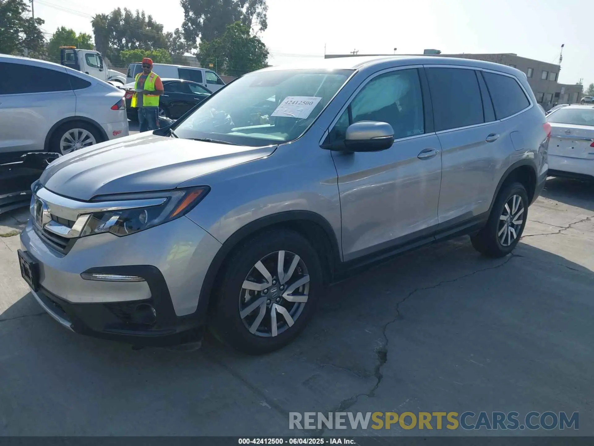 2 Photograph of a damaged car 5FNYF5H37MB014384 HONDA PILOT 2021