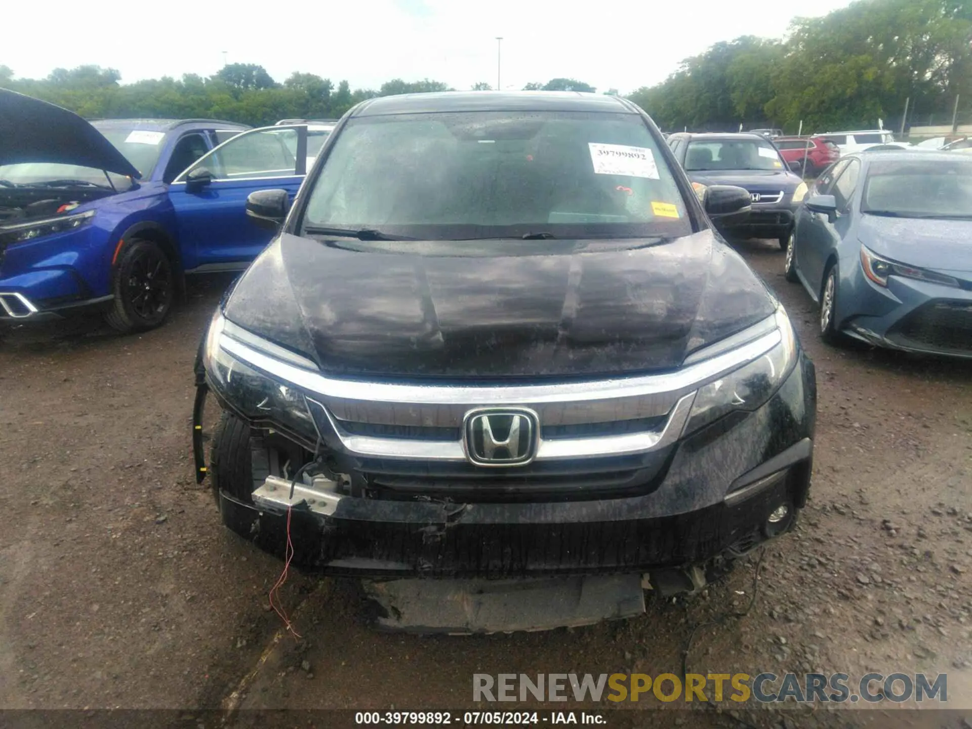 12 Photograph of a damaged car 5FNYF5H50MB011165 HONDA PILOT 2021