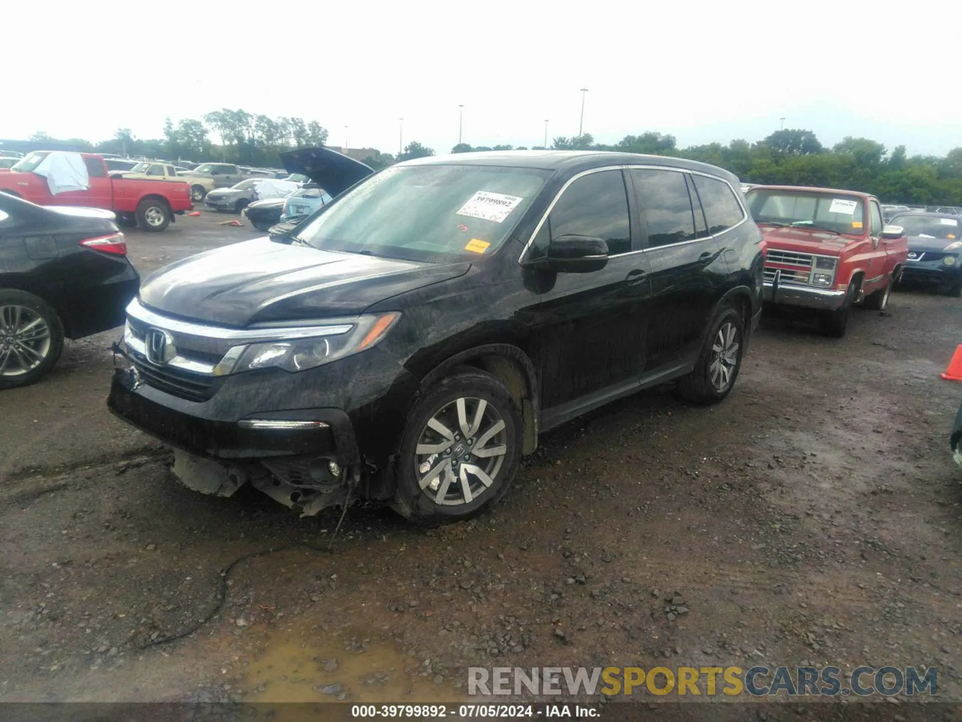 2 Photograph of a damaged car 5FNYF5H50MB011165 HONDA PILOT 2021