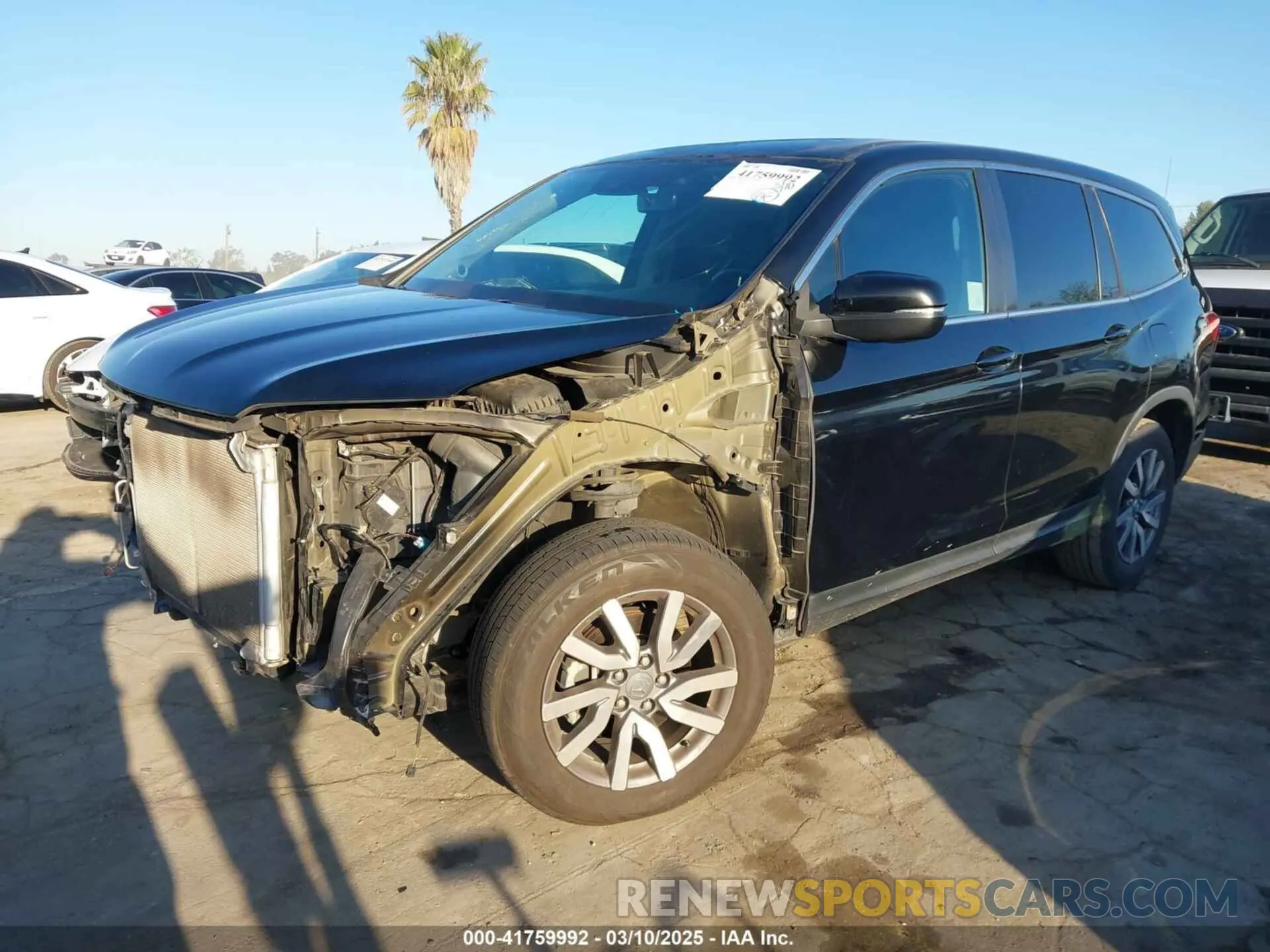 2 Photograph of a damaged car 5FNYF5H51MB004516 HONDA PILOT 2021