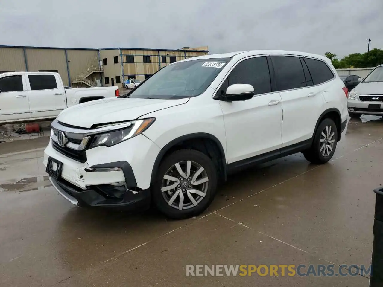 1 Photograph of a damaged car 5FNYF5H51MB022045 HONDA PILOT 2021