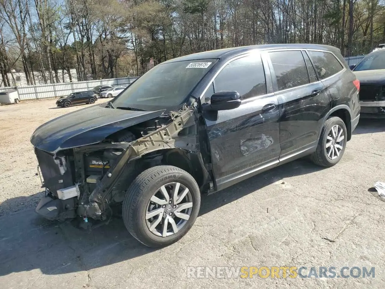 1 Photograph of a damaged car 5FNYF5H51MB022689 HONDA PILOT 2021