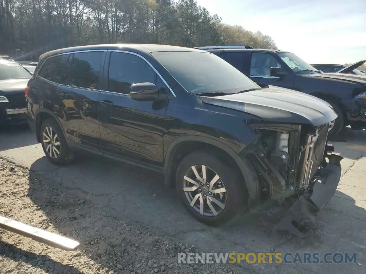 4 Photograph of a damaged car 5FNYF5H51MB022689 HONDA PILOT 2021