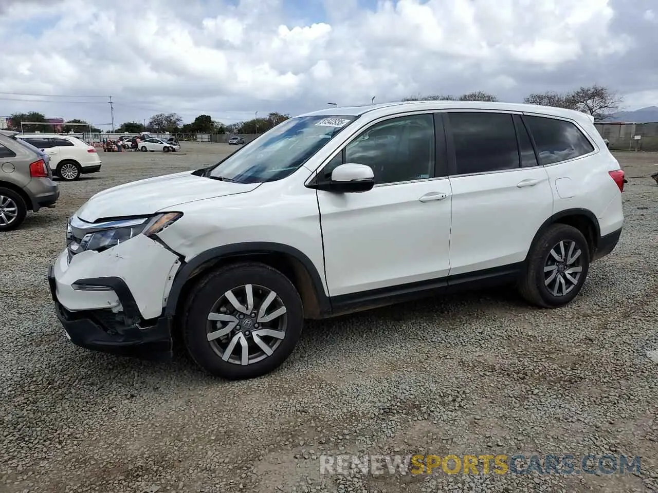 1 Photograph of a damaged car 5FNYF5H51MB035569 HONDA PILOT 2021