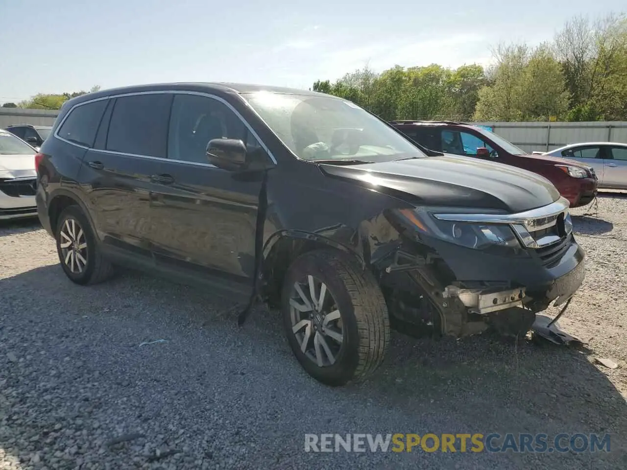 4 Photograph of a damaged car 5FNYF5H51MB047740 HONDA PILOT 2021