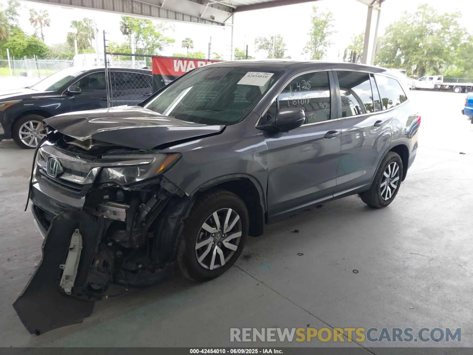 2 Photograph of a damaged car 5FNYF5H53MB030907 HONDA PILOT 2021