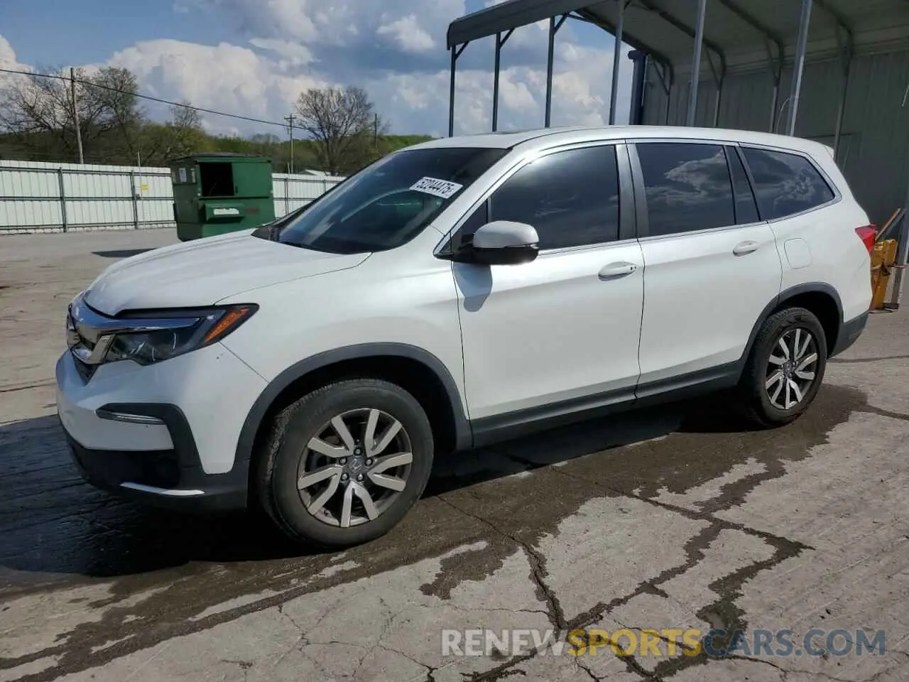1 Photograph of a damaged car 5FNYF5H54MB002775 HONDA PILOT 2021
