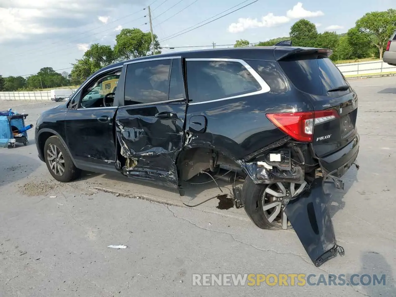 2 Photograph of a damaged car 5FNYF5H54MB038661 HONDA PILOT 2021